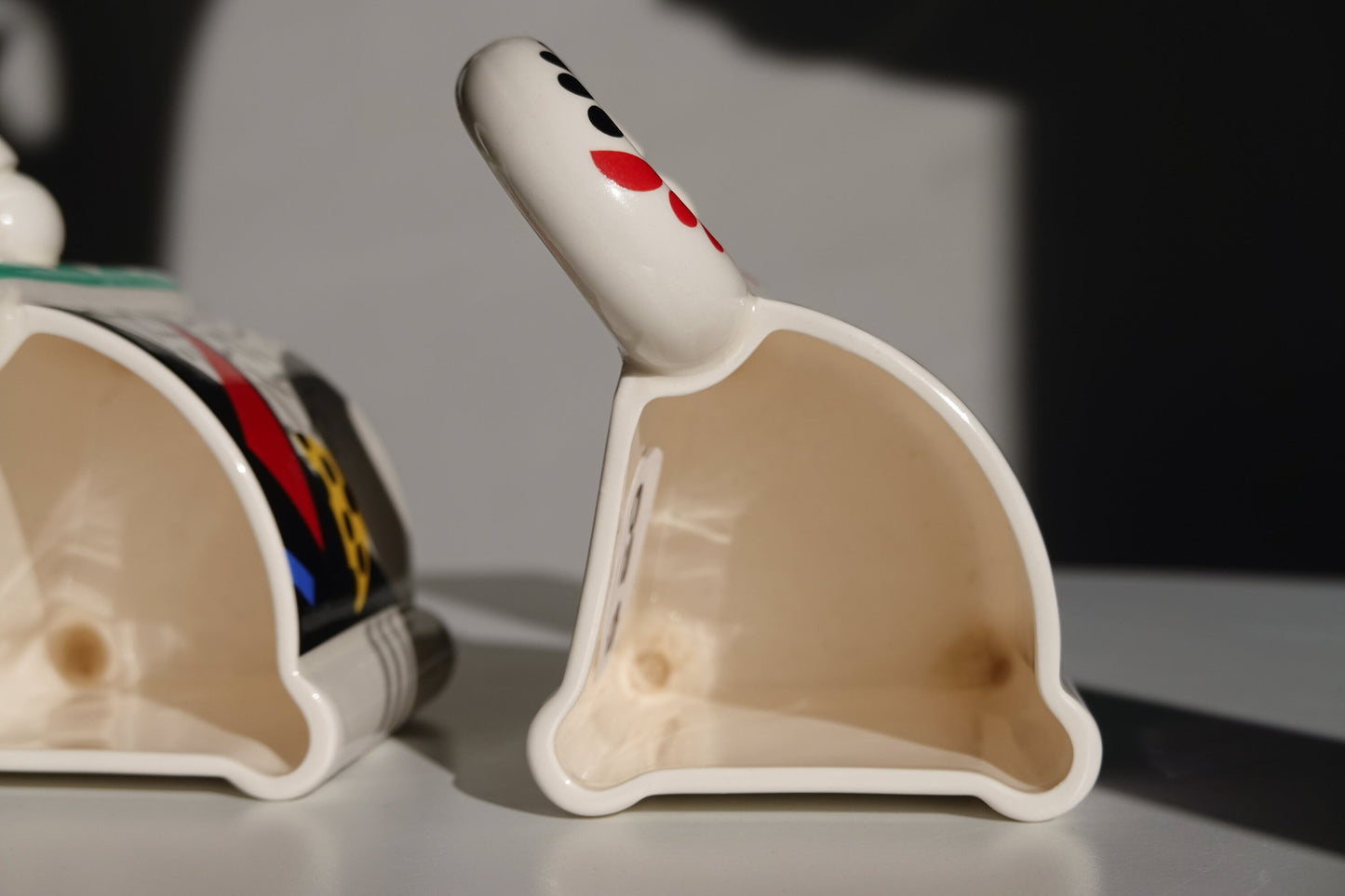 80's Mug Set - Memphis Milano - Fujimori "Carnival" Porcelain Mug Set - by Kato Kogei Made in Japan
