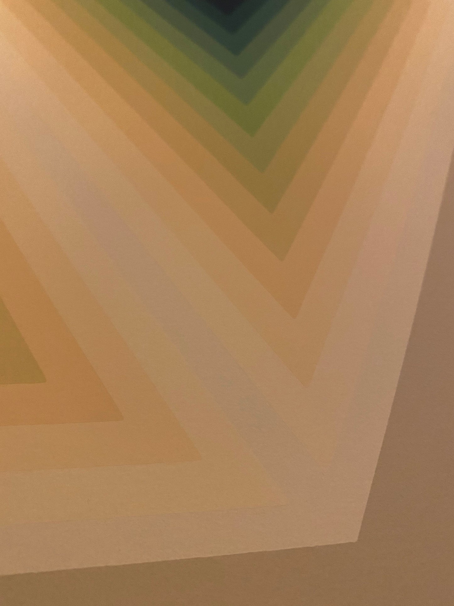 Jurgen Peters Op Art Serigraph Imaginary Triangle 1981