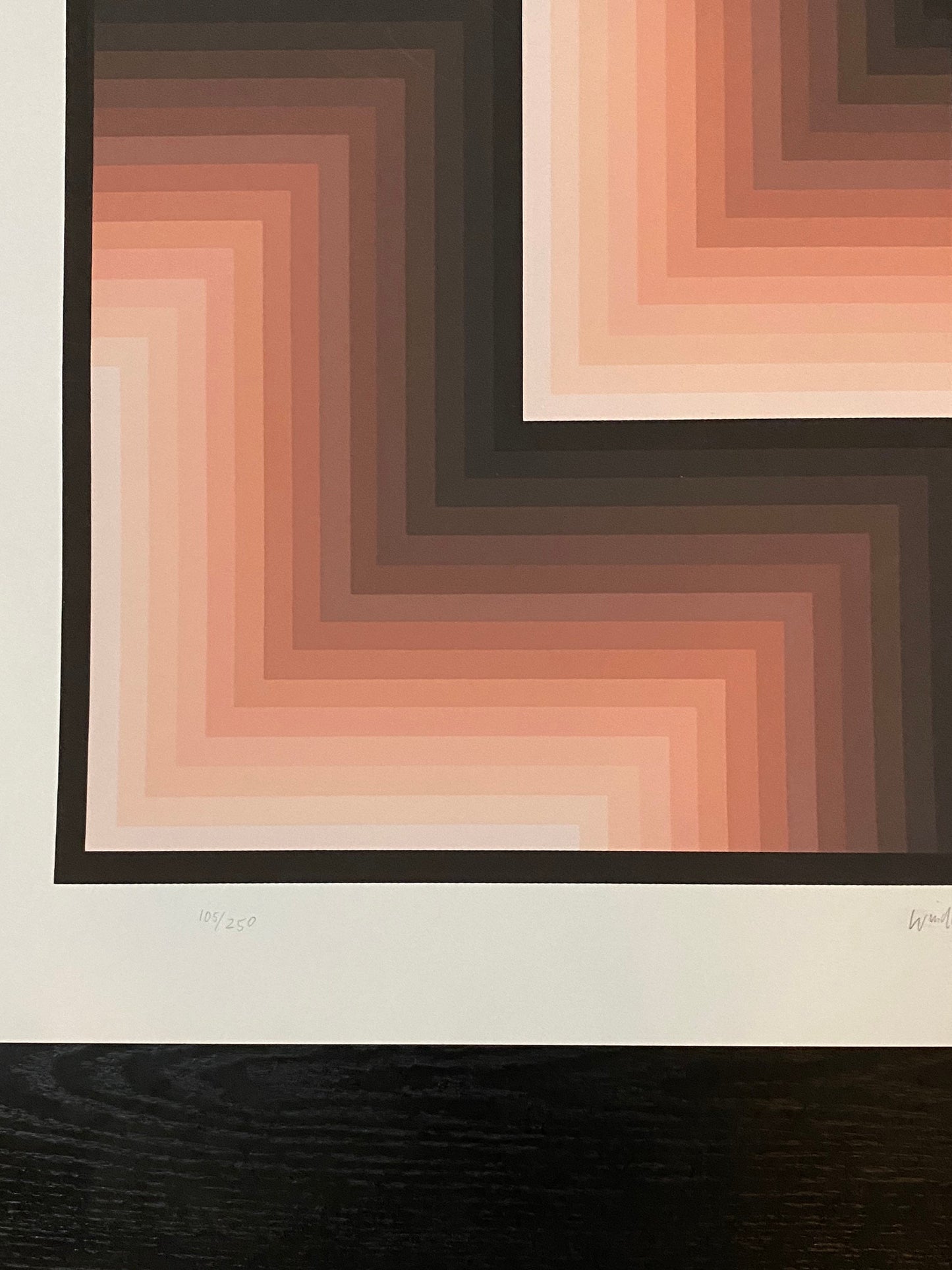 Jurgen Peters, Window Motif Serigraph silkscreen print, 1982
