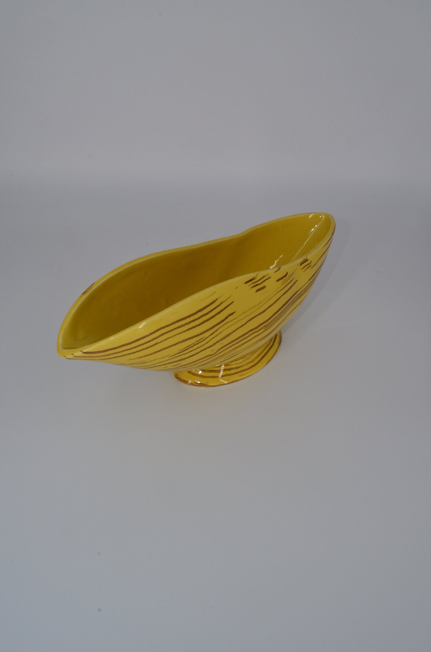 Vintage McCoy Pottery - Planter - Harmony Line - Golden Yellow with Brown Lines - Fall Centerpiece