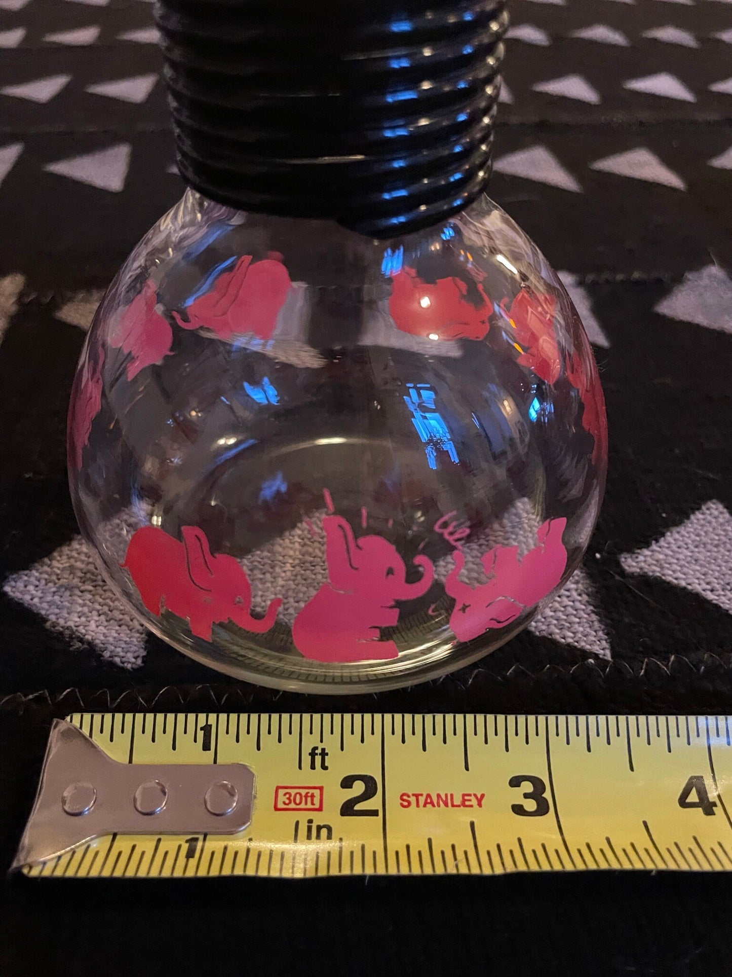 Pink Elephant Carafe's - Cory Glass - Mid-Century Kitchen - Serving Set - Hottle Pot - Drinkware