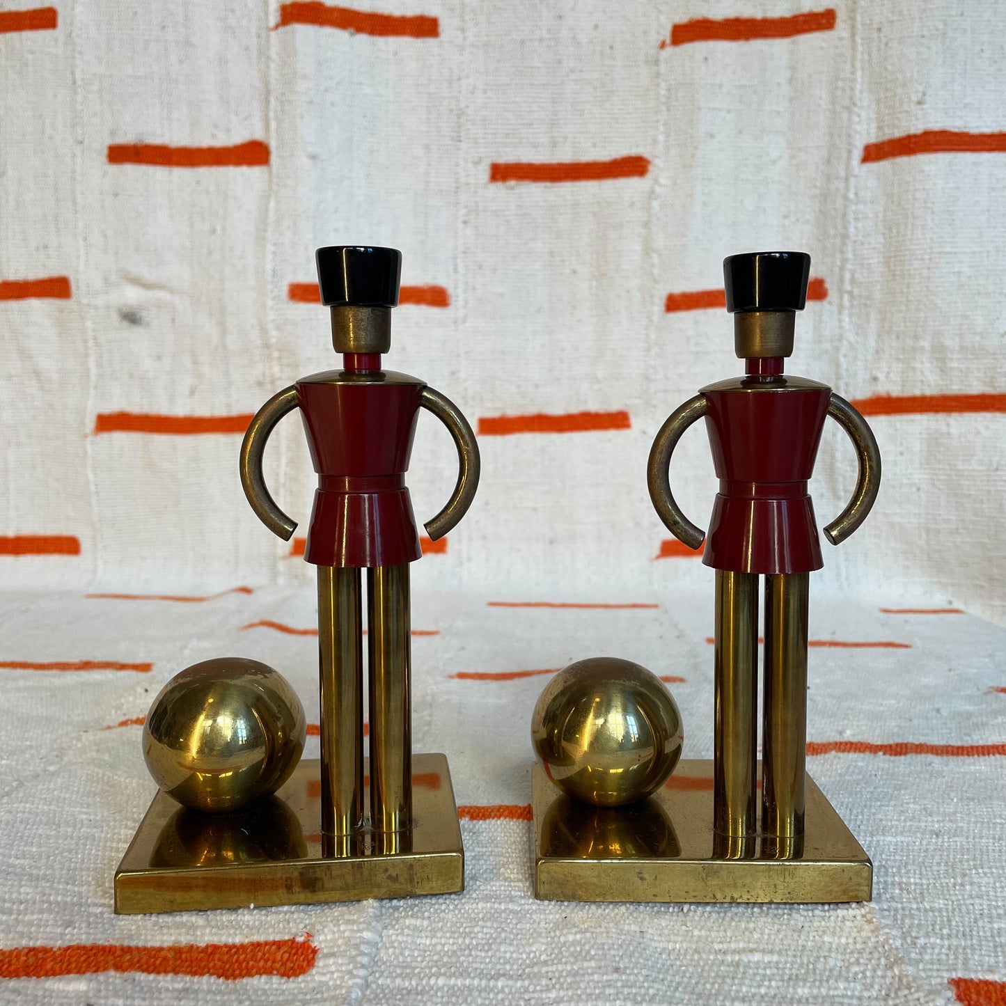 30's Chase Sentinel Bookends by Walter Von Nessen - Bakelite - Rare - Art Deco