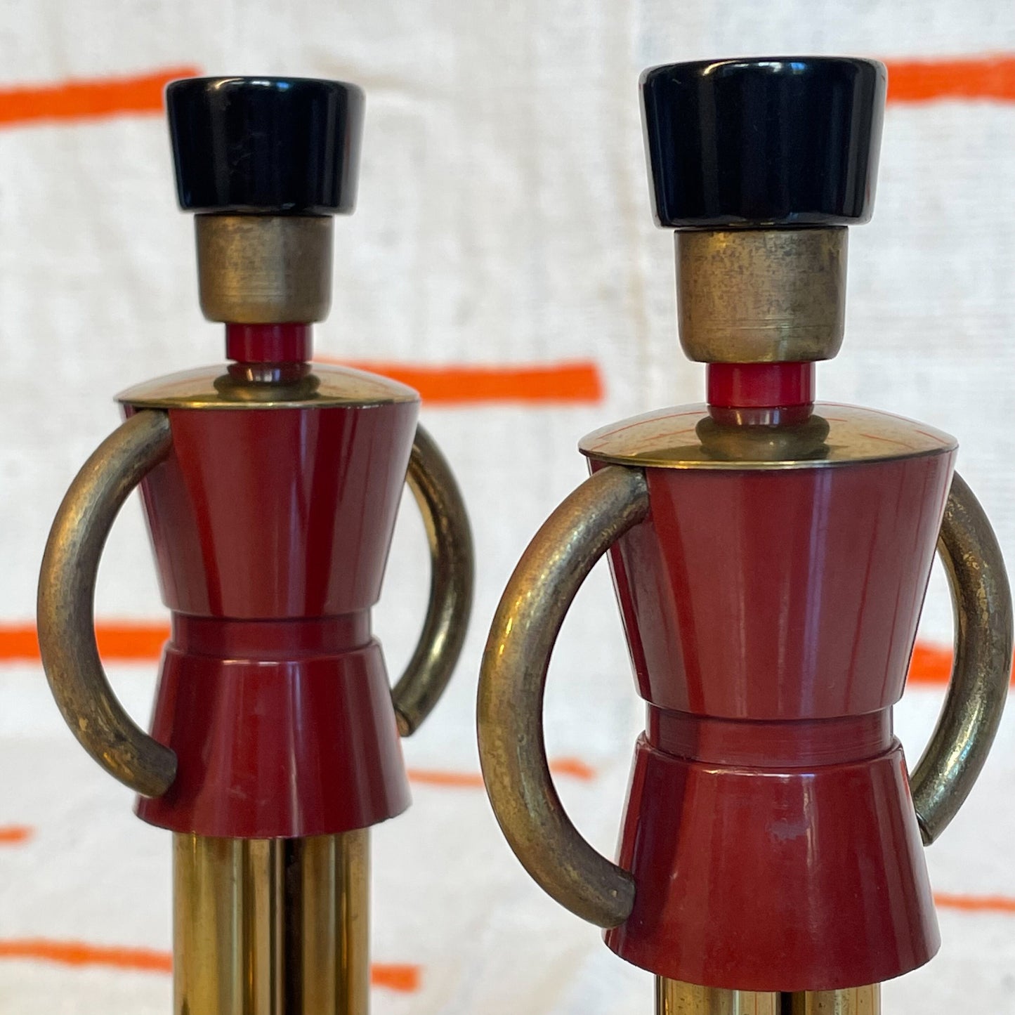30's Chase Sentinel Bookends by Walter Von Nessen - Bakelite - Rare - Art Deco