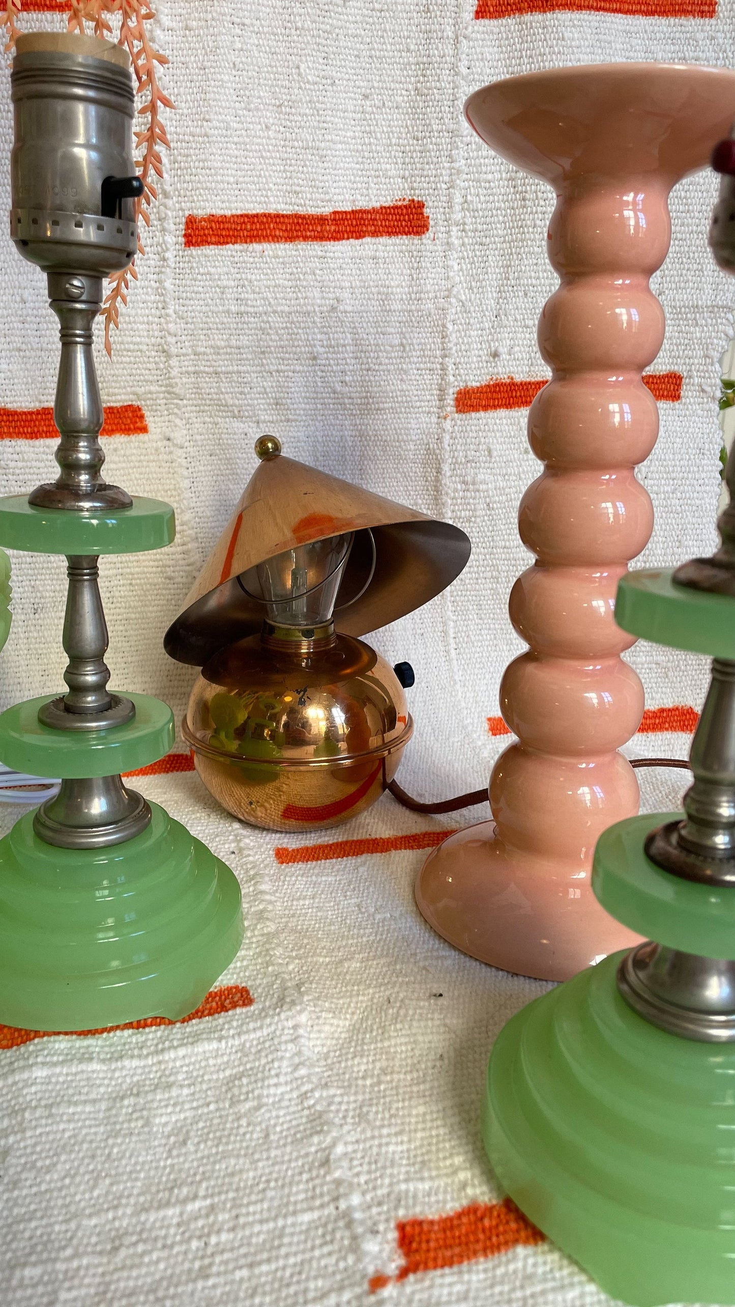 Glow Table Lamp - Chase Brass & Copper Co - Rare Vintage Lighting - Collector Piece