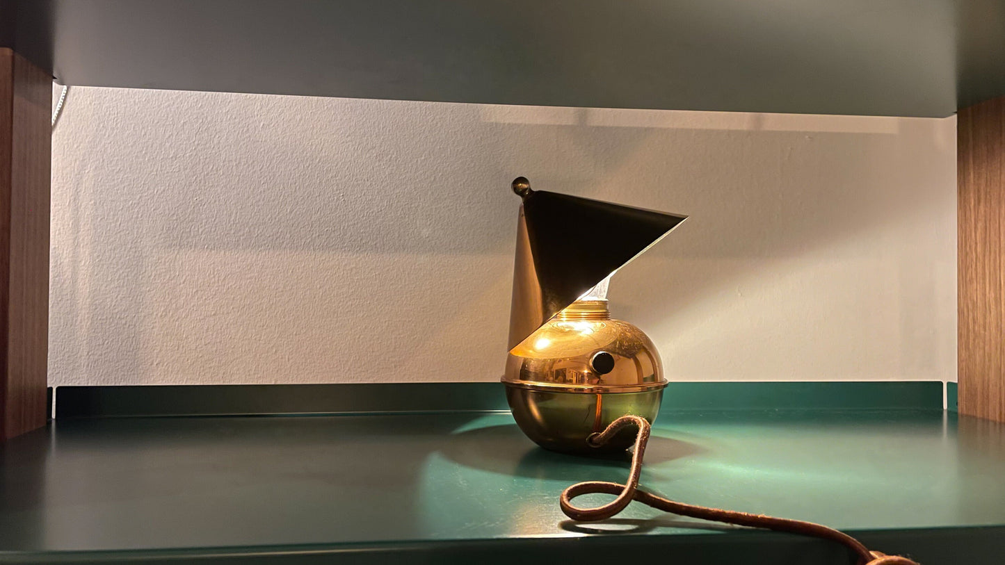 Glow Table Lamp - Chase Brass & Copper Co - Rare Vintage Lighting - Collector Piece