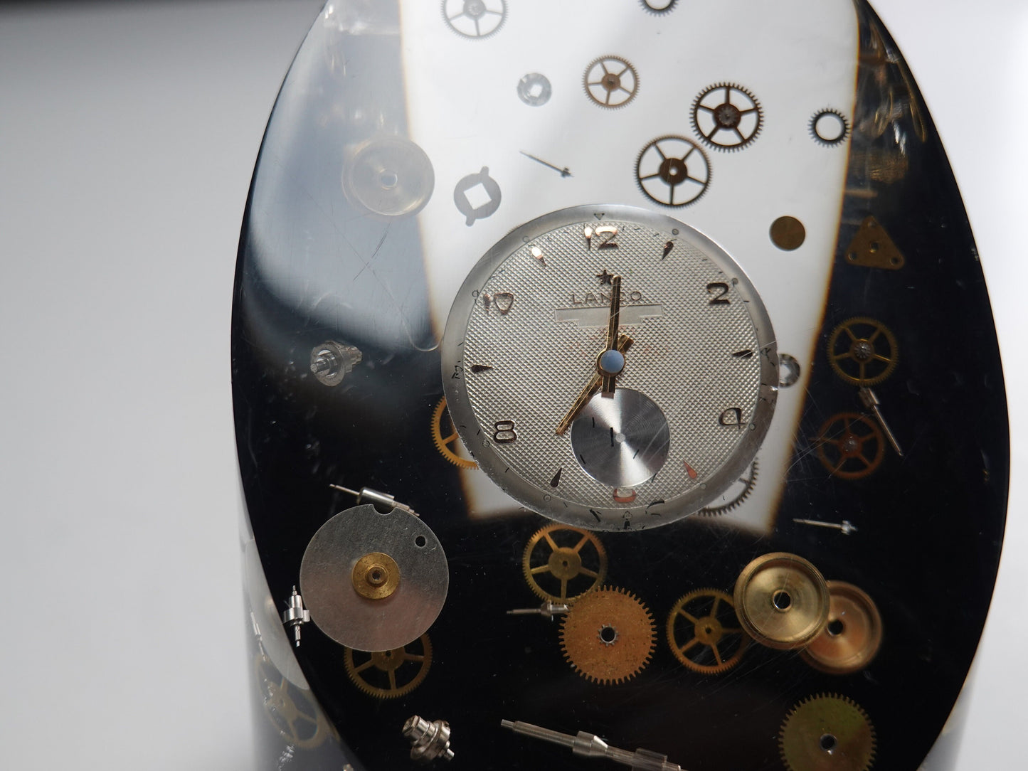 Acrylic Sculpture - Exploded Watch Parts - Lanco Mod 11 DeLuxe