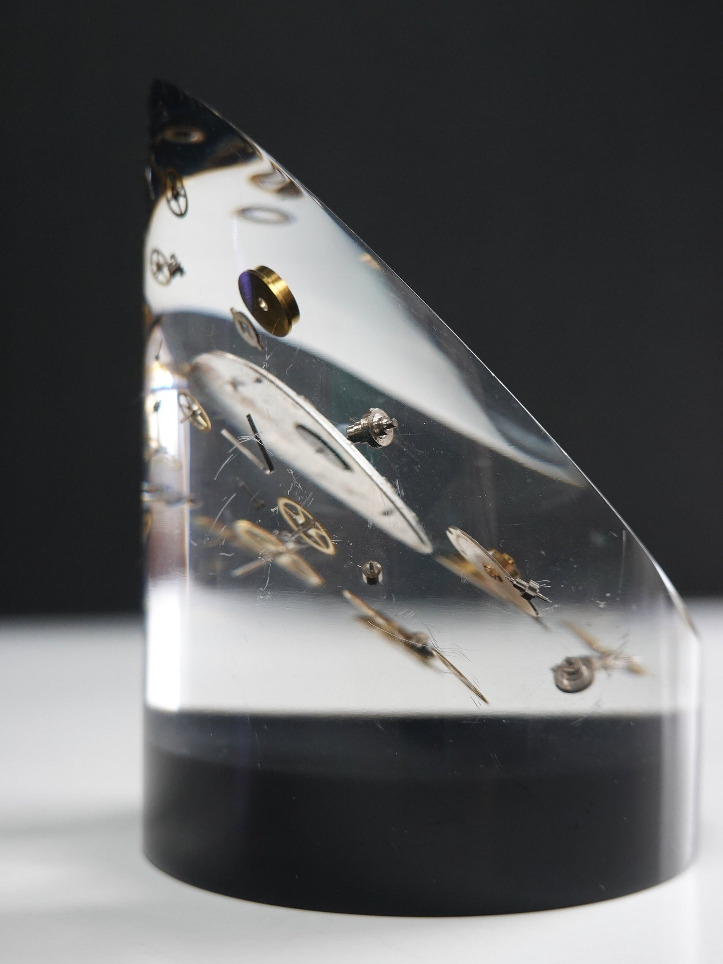 Acrylic Sculpture - Exploded Watch Parts - Lanco Mod 11 DeLuxe