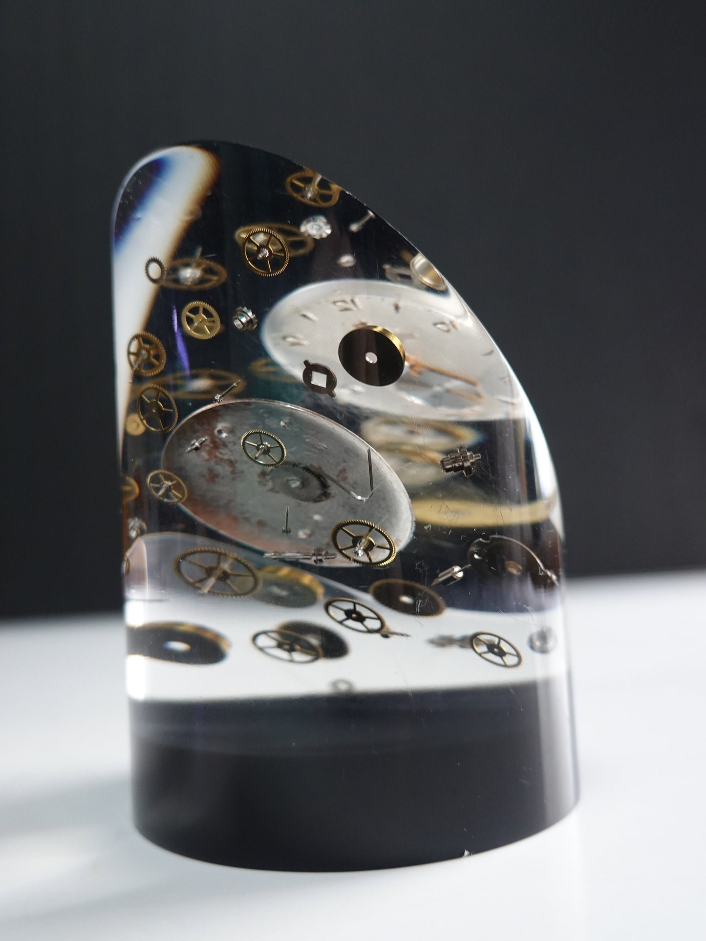 Acrylic Sculpture - Exploded Watch Parts - Lanco Mod 11 DeLuxe