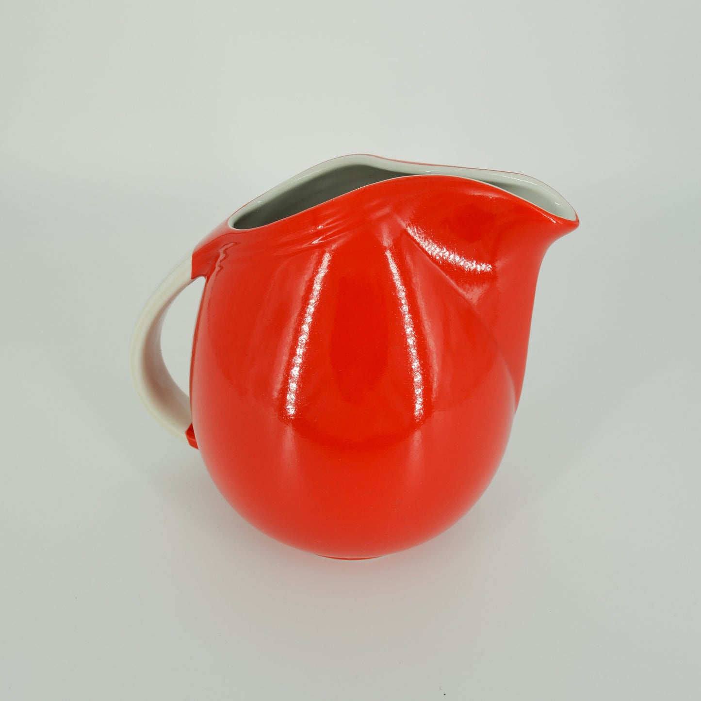 Hall Red Ceramic Pitcher - Christmas Pitcher - Retro Kitchen