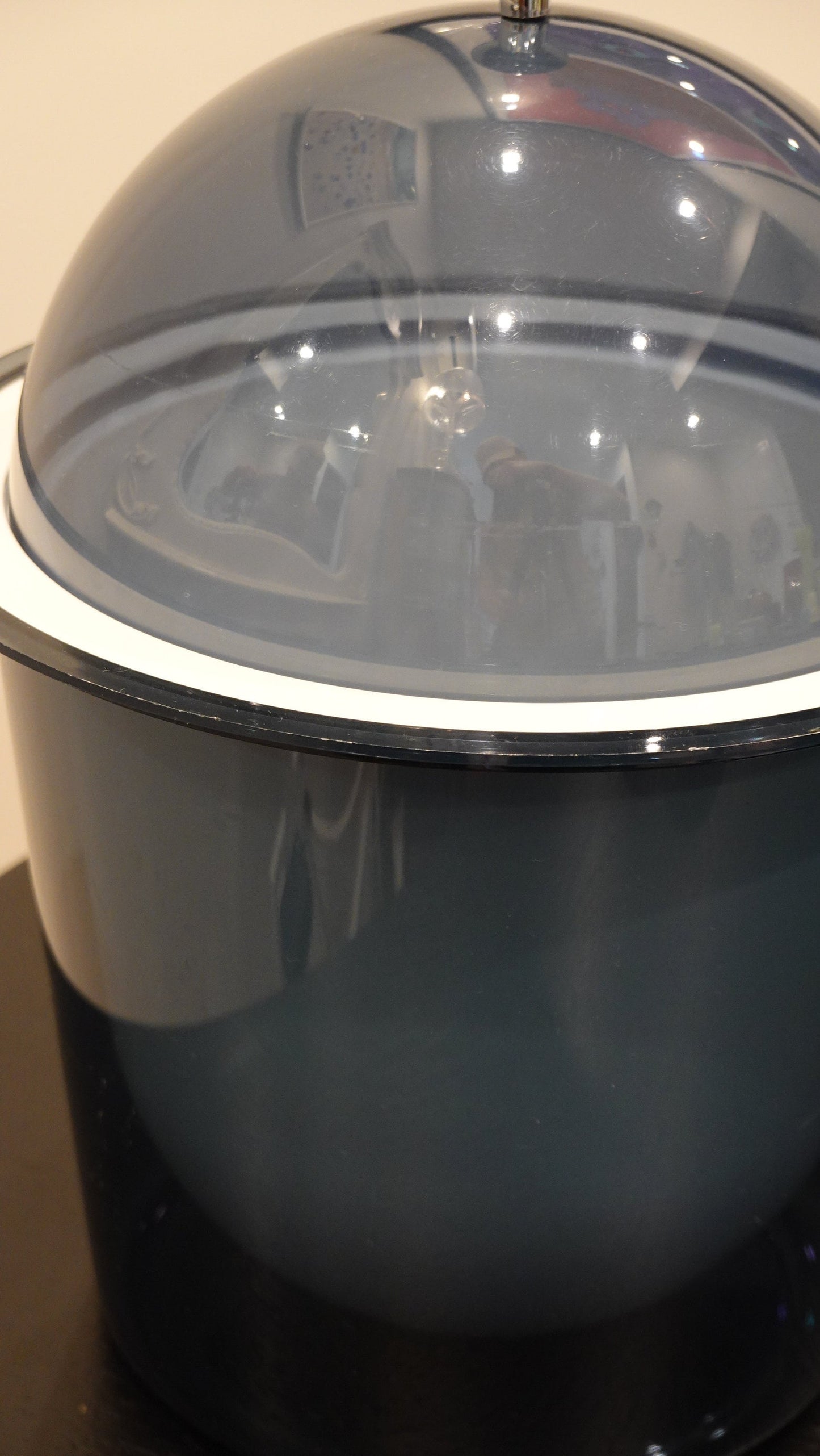 80's Acrylic Ice Bucket - Memphis Milano Style - Vintage Lucite Ice Bucket
