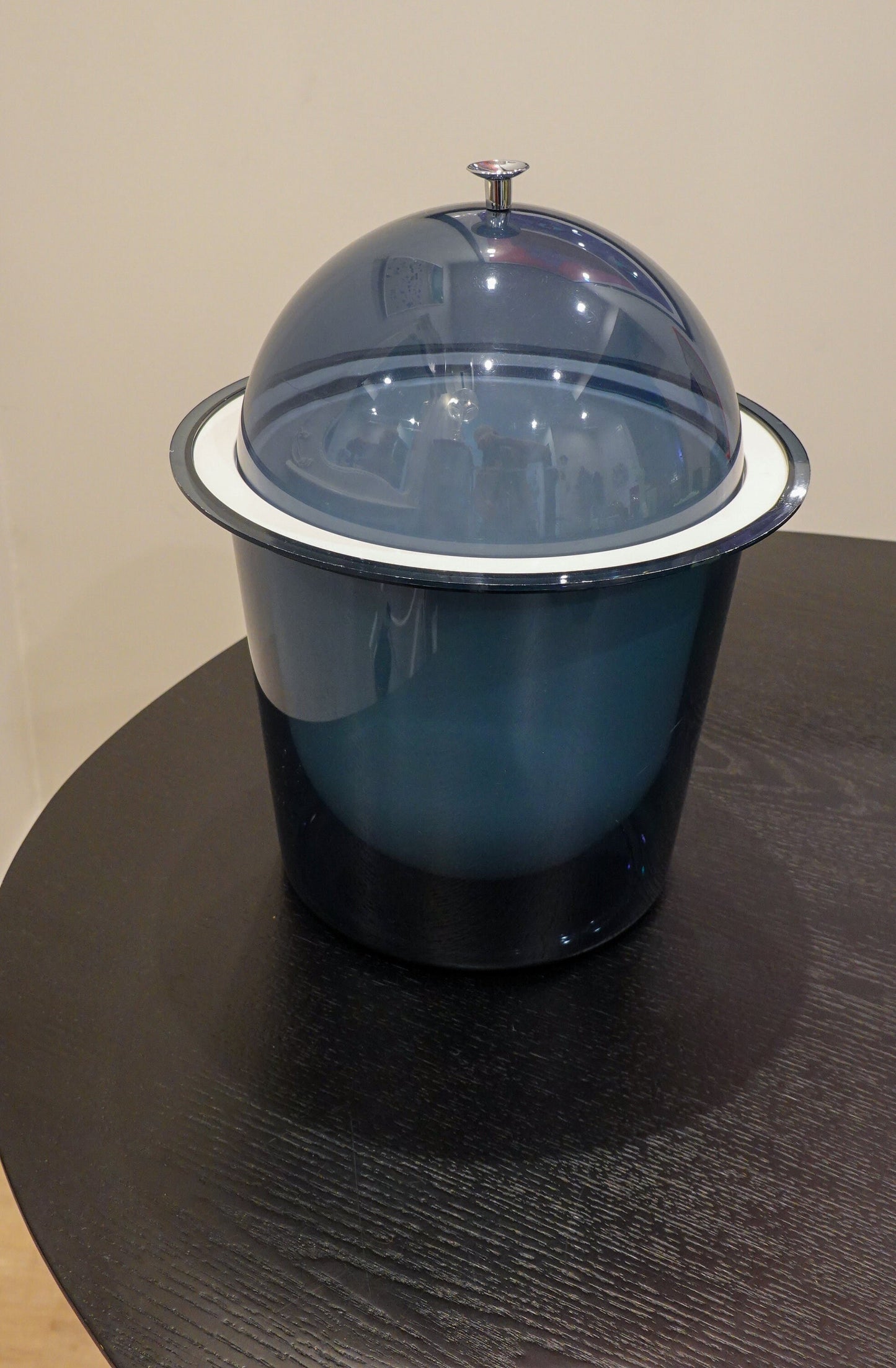 80's Acrylic Ice Bucket - Memphis Milano Style - Vintage Lucite Ice Bucket