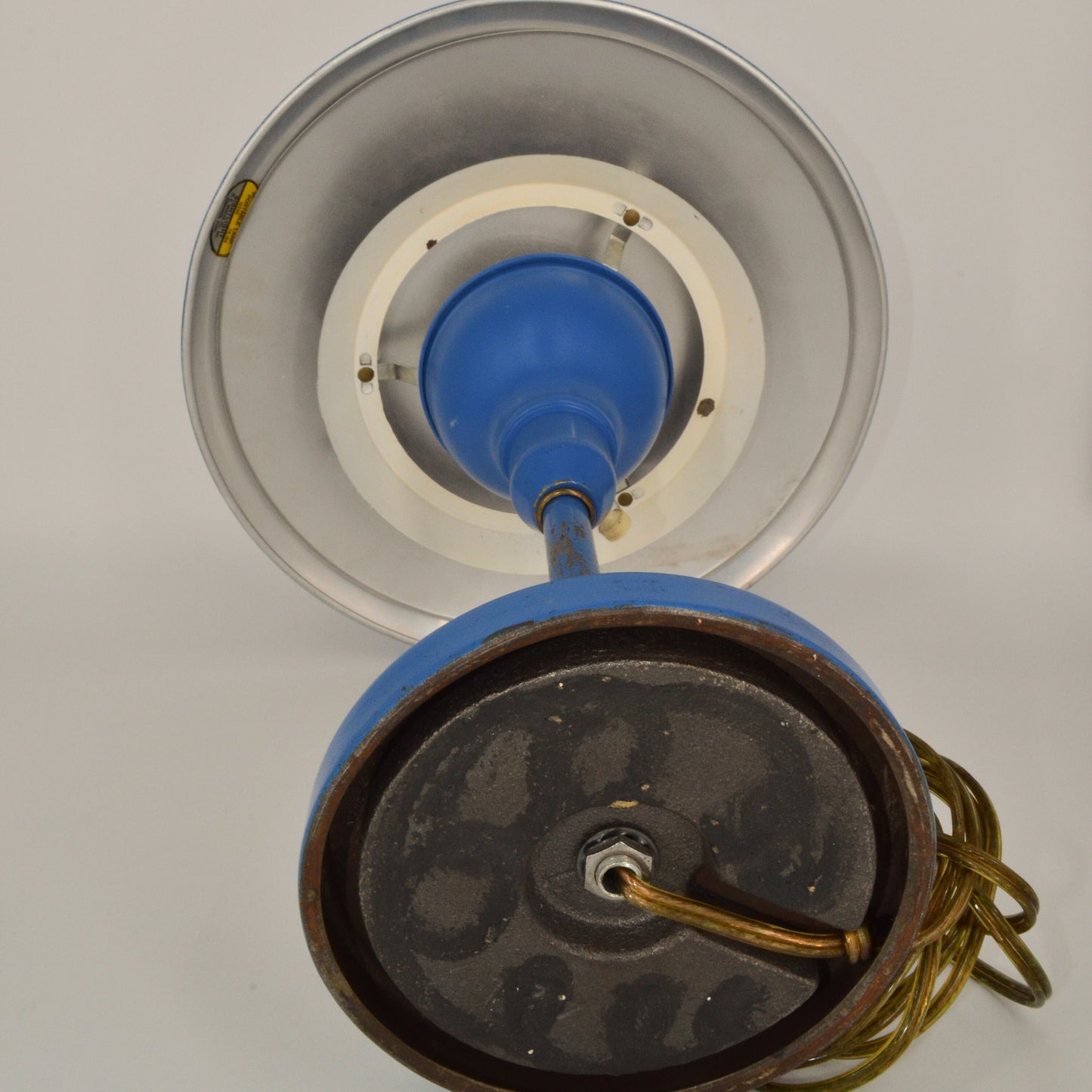 Space Age Flying Saucer Lamp - Vintage Metal Desk Lamp by MG Wheeler - Sight Light - Painted Lamp