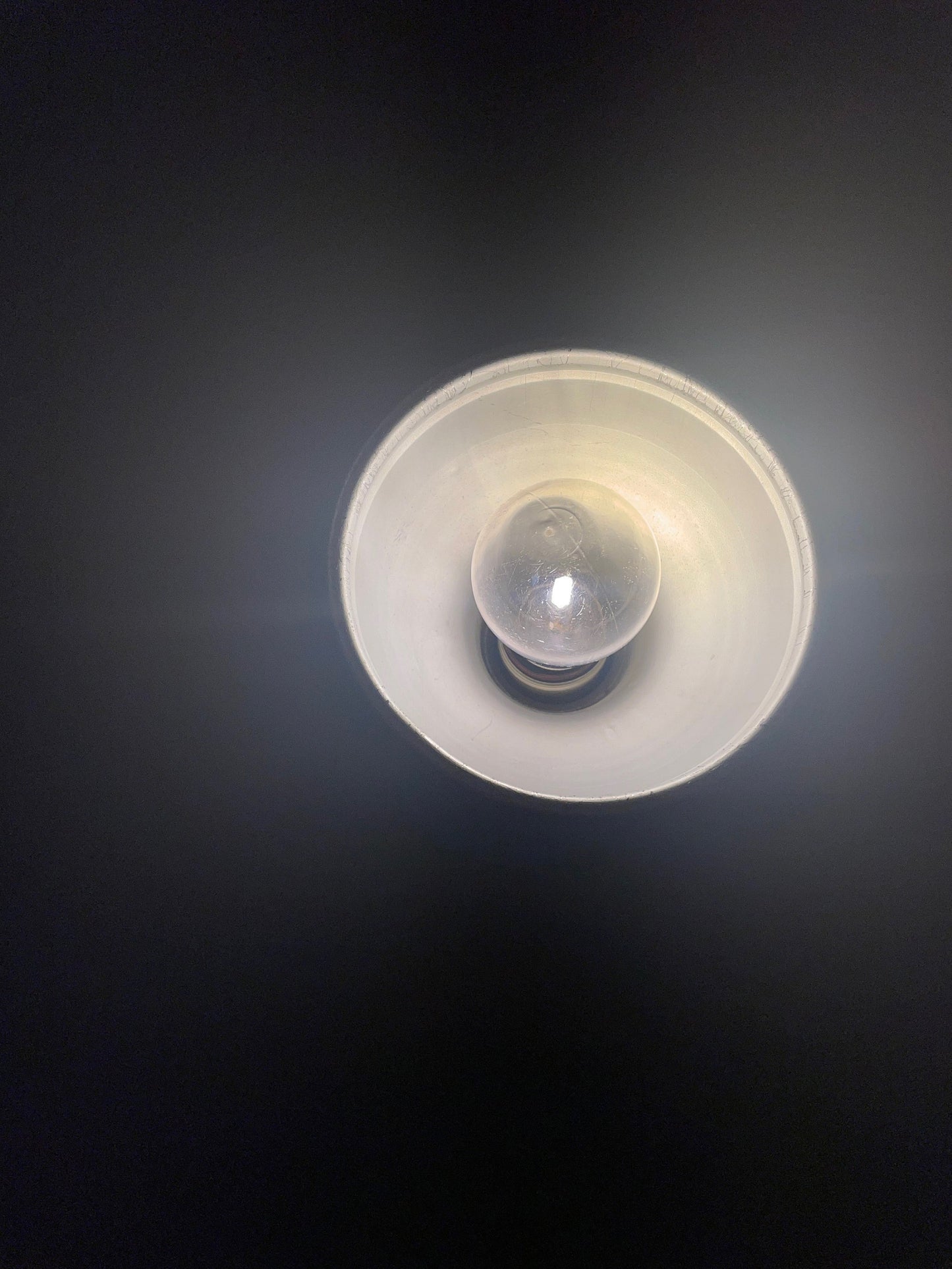 Space Age Flying Saucer Lamp - Vintage Metal Desk Lamp by MG Wheeler - Sight Light - Painted Lamp