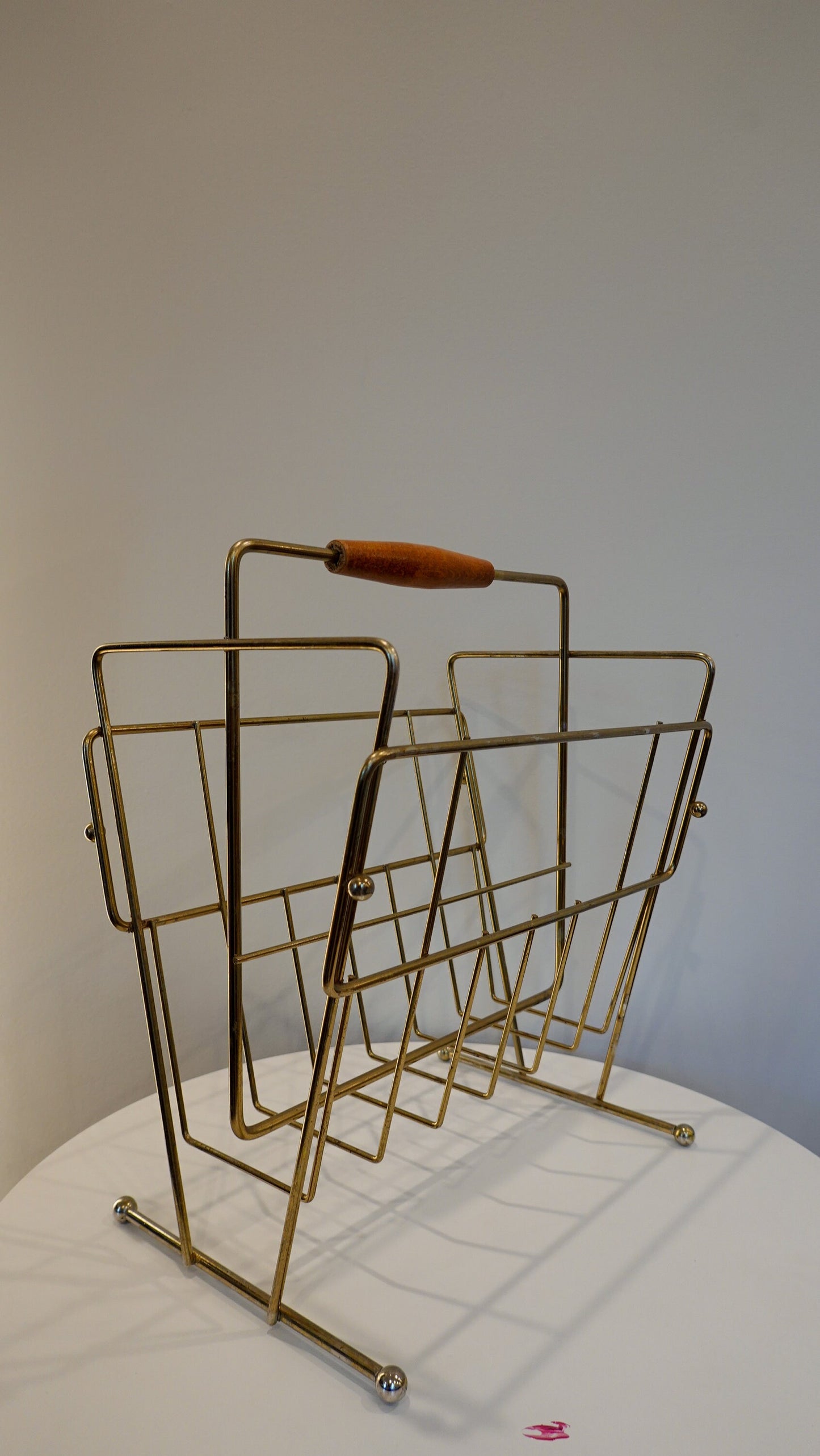 Magazine Rack Record Storage - Mid-Century Atomic Rack