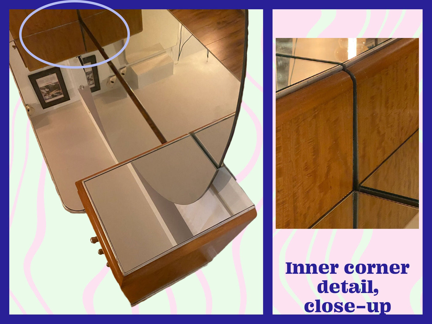 Local Pickup Only - Rare Art Deco Vanity Attr. Paul Frankl - 1930s 1940s