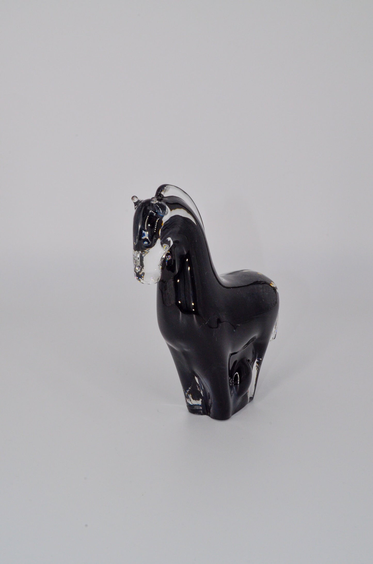 Reijmyre Sweden Art Glass - Vintage Handblown Glass Horse