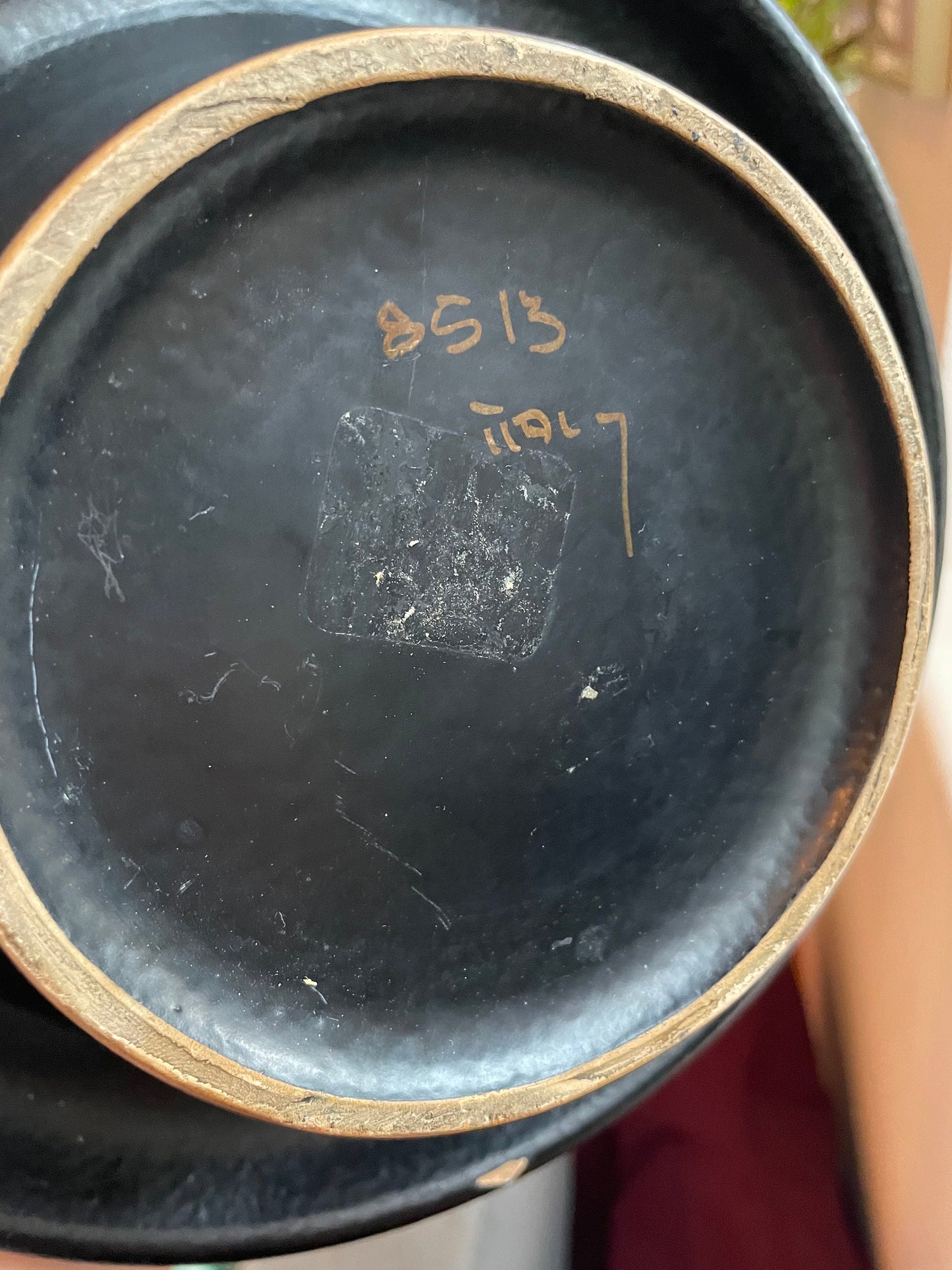 Bitossi Ceramiche Centerpiece Bowl - 1968 - Ceramic Banded Gradient Centerpiece - Italian Ceramic - Mid-Century Ceramic Vase - Aldo Londi