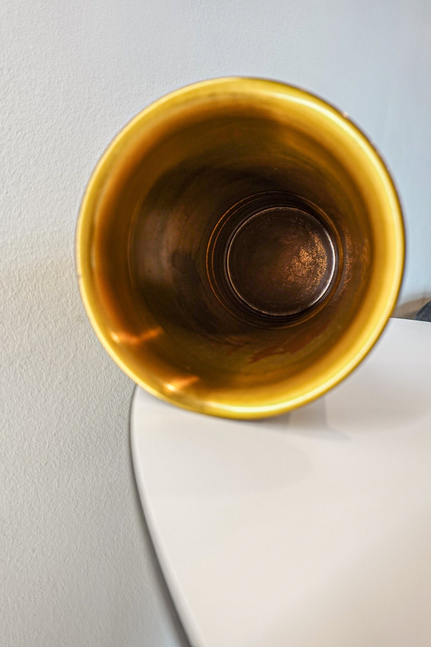 Chase Brass Vase - Von Nessen Design - Chase Brass and Copper Co. - Machine Age Vase - Art Deco Vase
