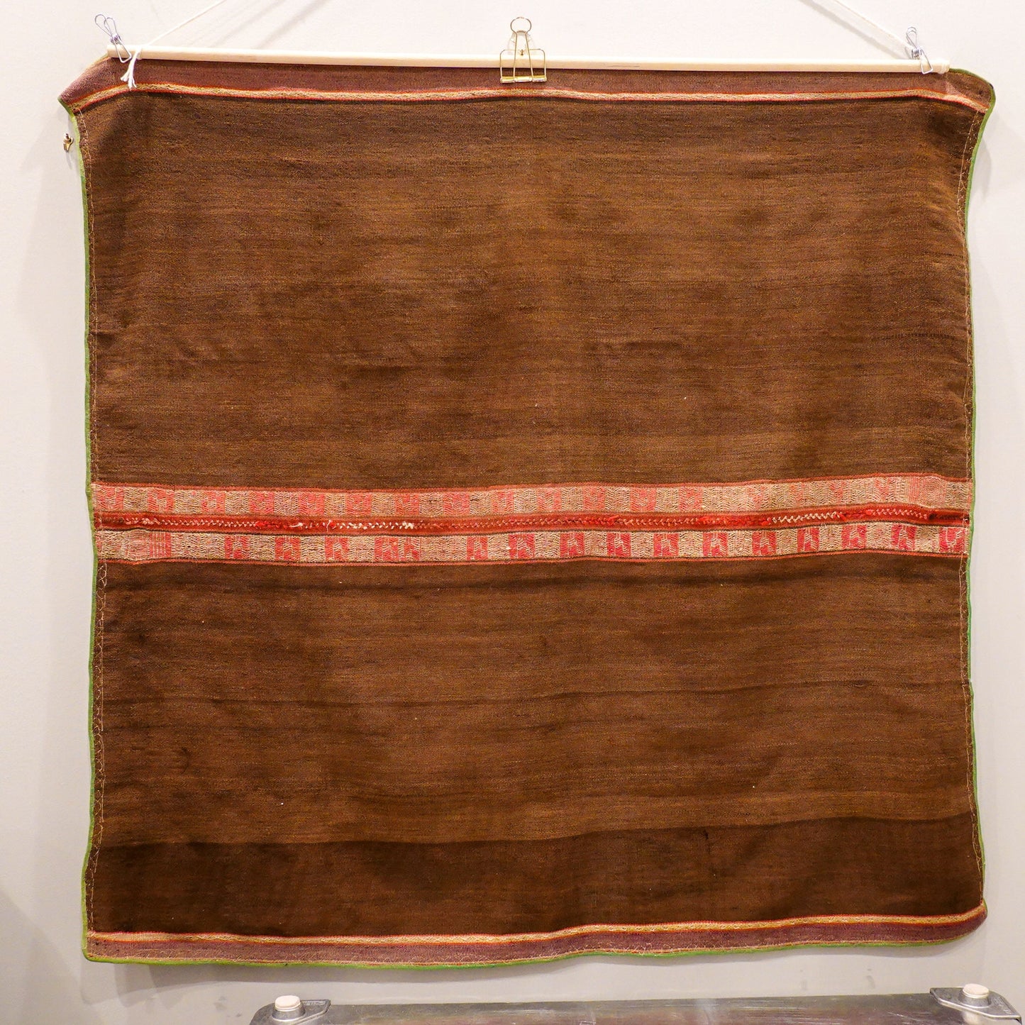 Antique Peruvian Textile - Alpaca Wool Textile or Blanket - Antique Wall Hanging