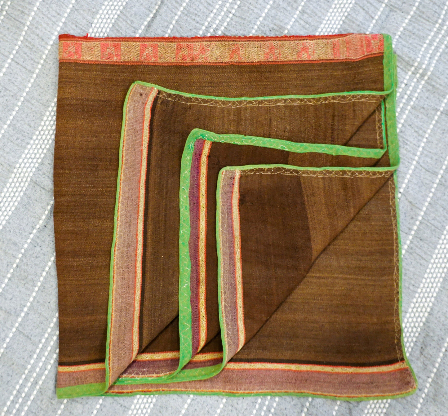 Antique Peruvian Textile - Alpaca Wool Textile or Blanket - Antique Wall Hanging