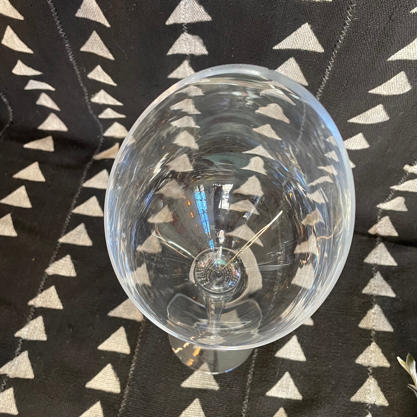 Tall Glass Bowl on Stem - Super Tall Glass Candle Holder - MCM