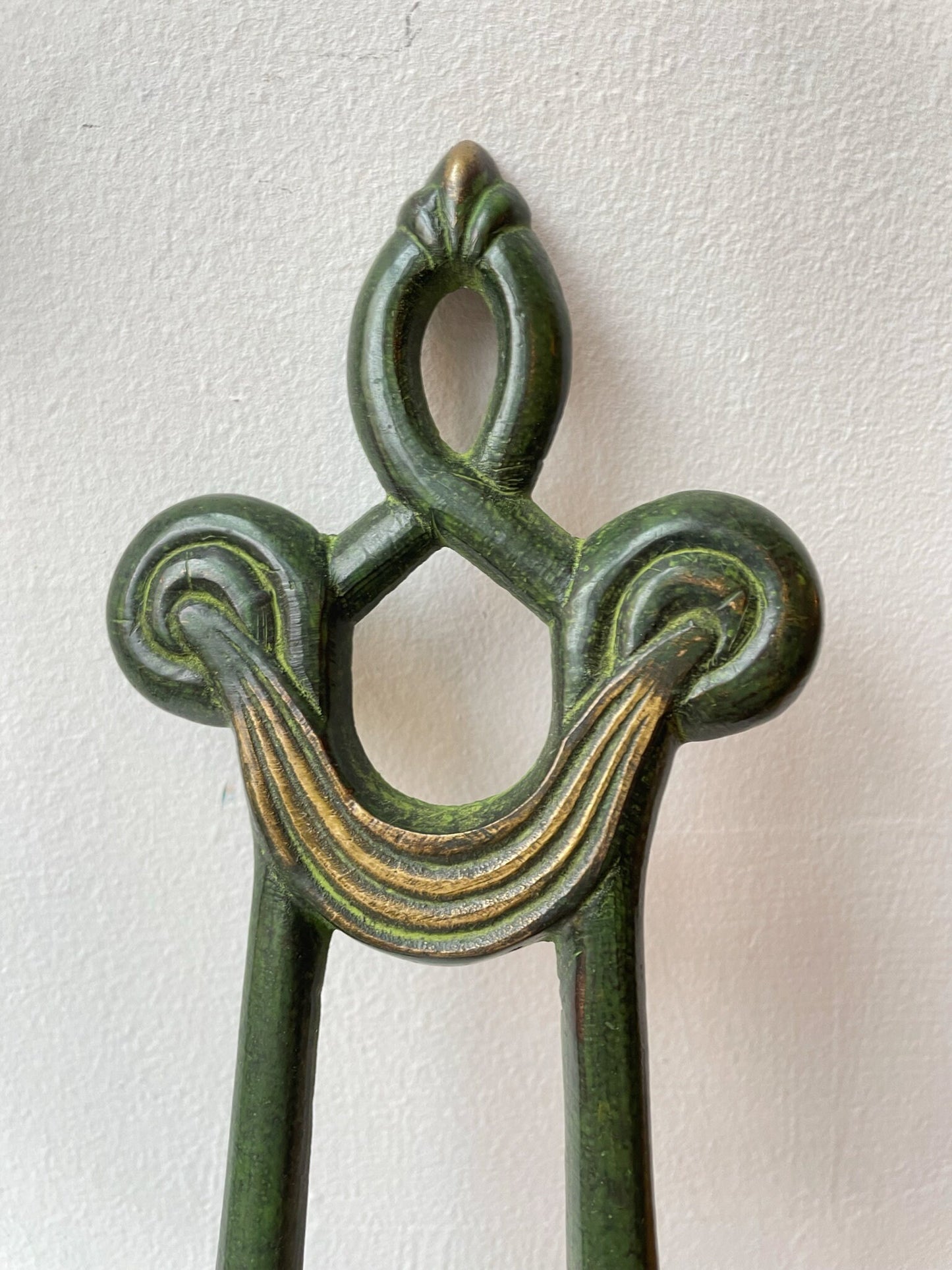 Pair of Brass Wall Sconces - Wall Mounted Double Arm Candle Holder - Vintage Candle Holder