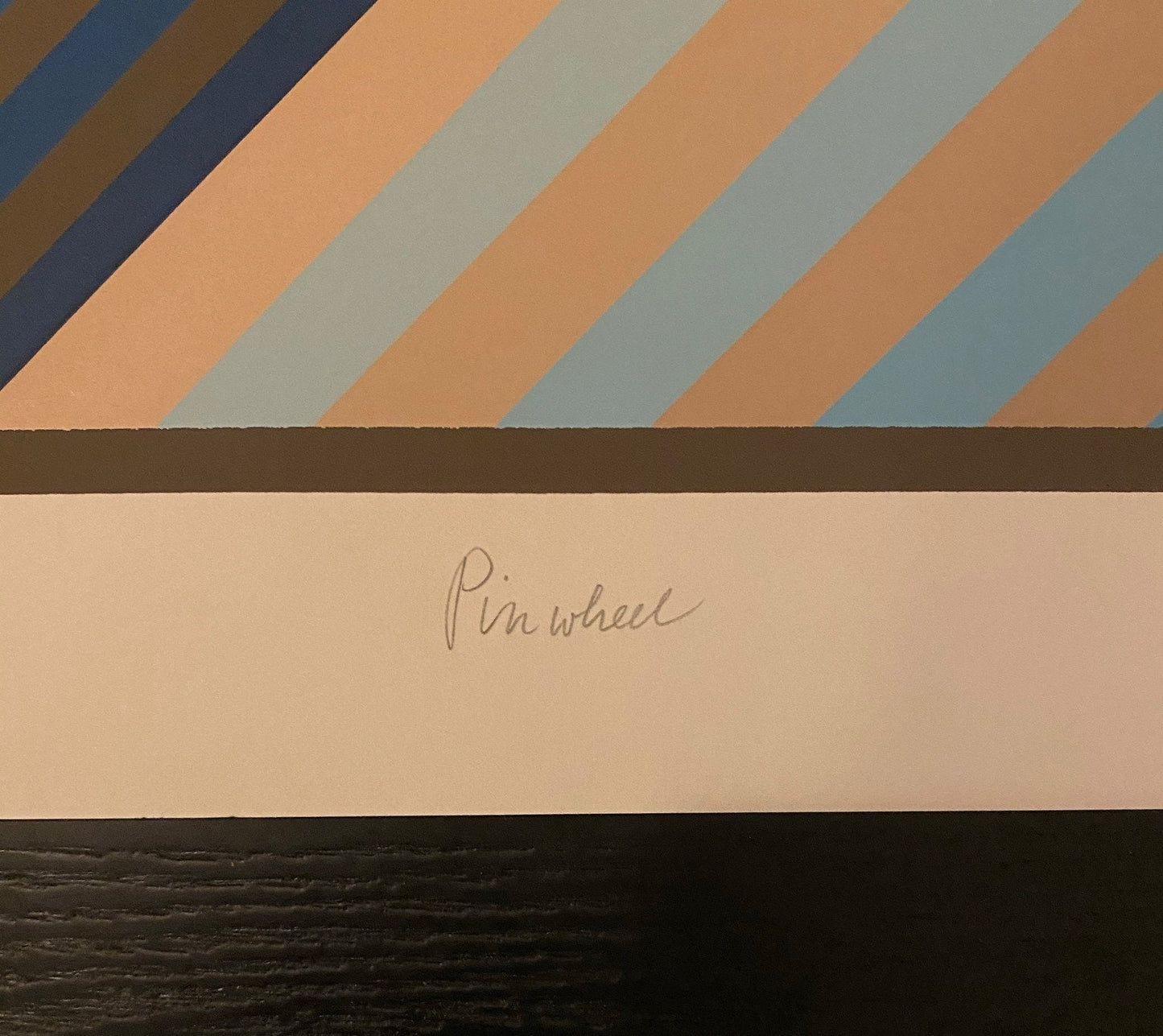 Op Art Serigraph by Jurgen Peters, "Pinwheel" - Numbered 245/250 - 1980