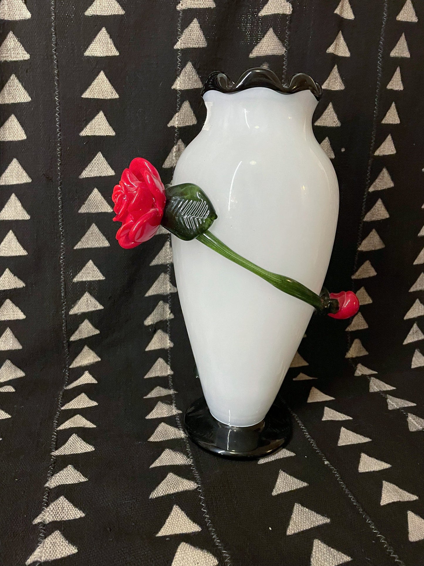 Huge Handmade Glass Vase By Ludvig Lfgren for Kosta Boda - Swedish Design