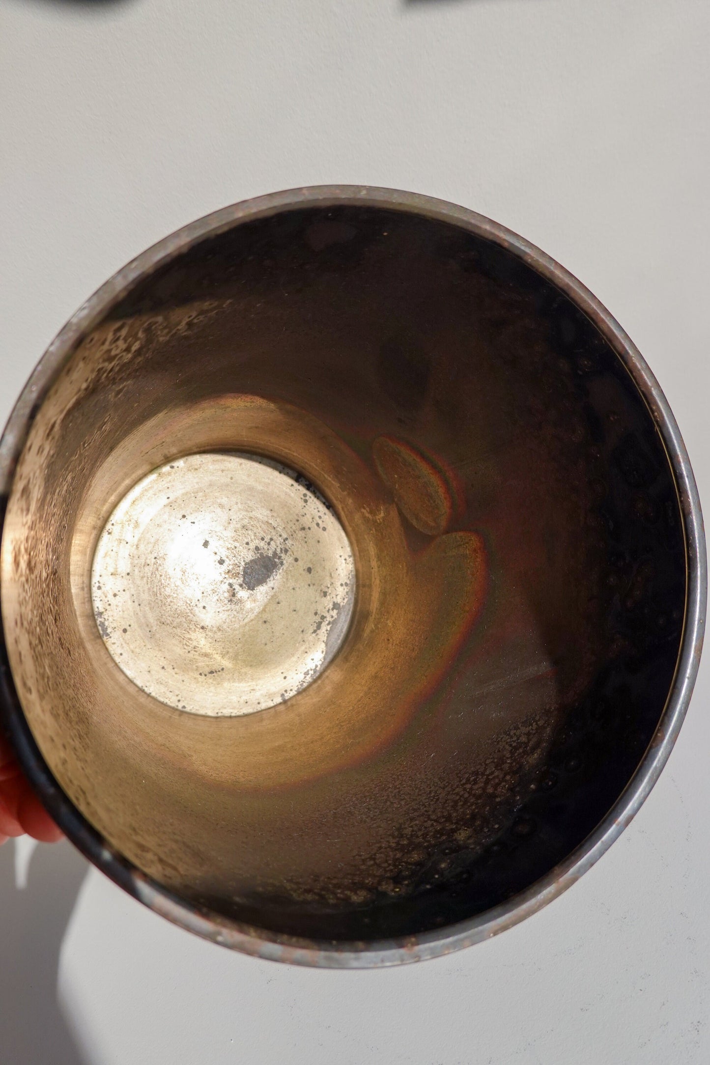 20's Art Deco - Silver-Plated Patina Vase - Gebrder Hepp - Sphere Handles - Vintage Vase Gebr Hepp - Nouveau Vase