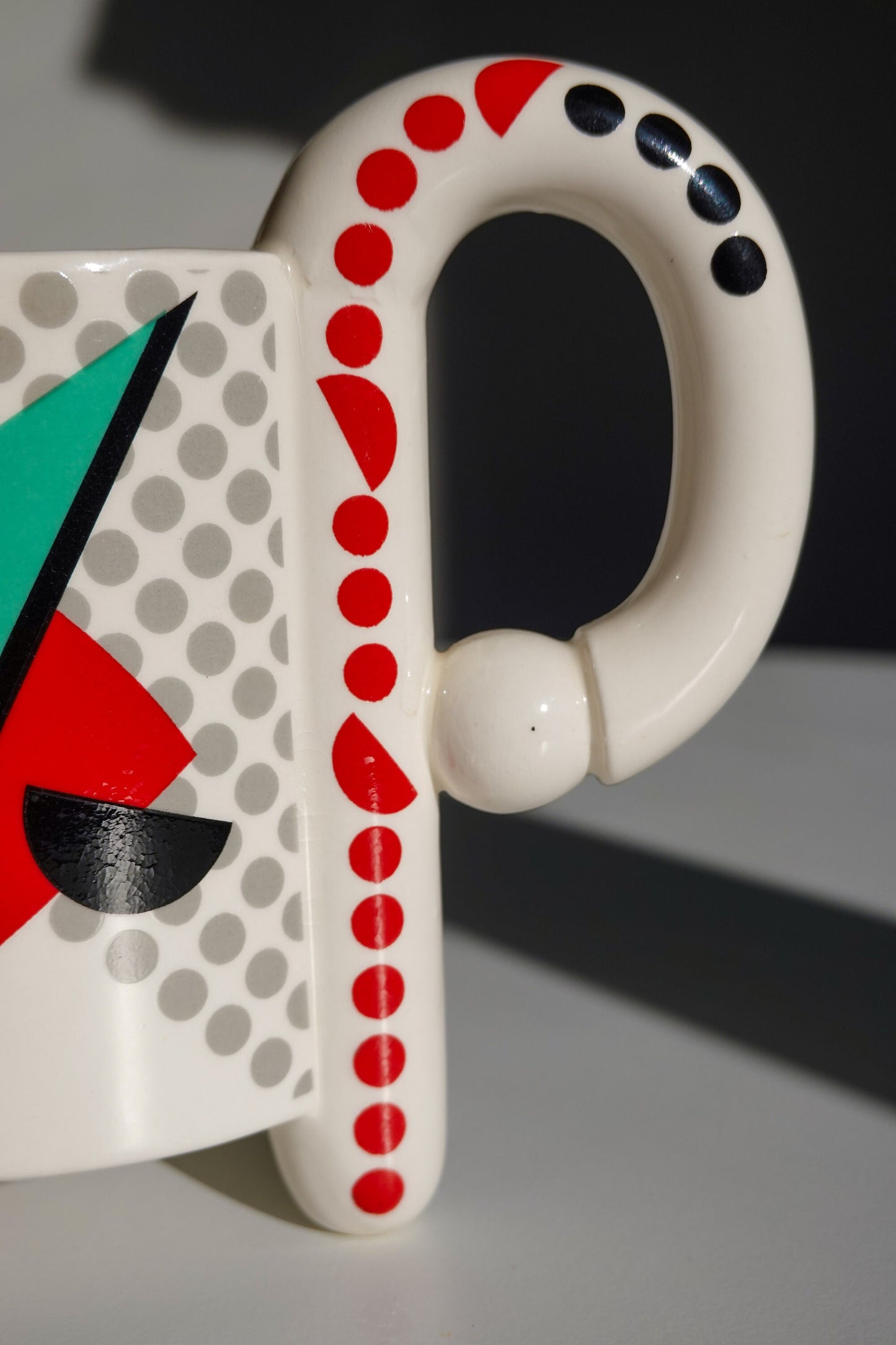 80's Mug Set - Memphis Milano - Fujimori "Carnival" Porcelain Mug Set - by Kato Kogei Made in Japan