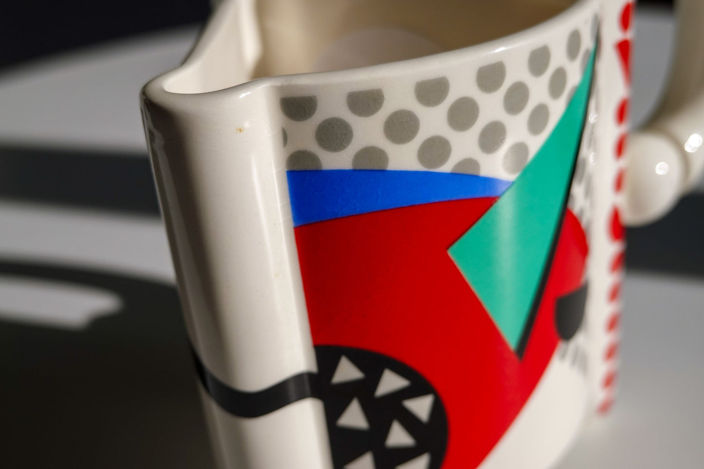 80's Mug Set - Memphis Milano - Fujimori "Carnival" Porcelain Mug Set - by Kato Kogei Made in Japan