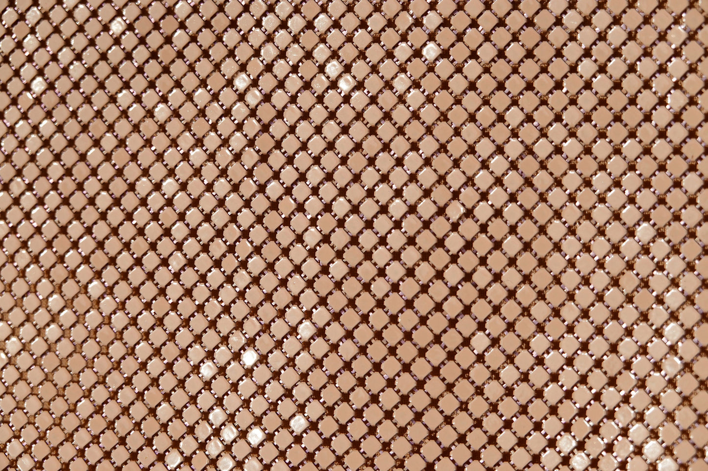 80's Whiting & Davis Pastel Pink Mesh Metal Purse - Vintage Mesh Purse - Detachable Leather Strap