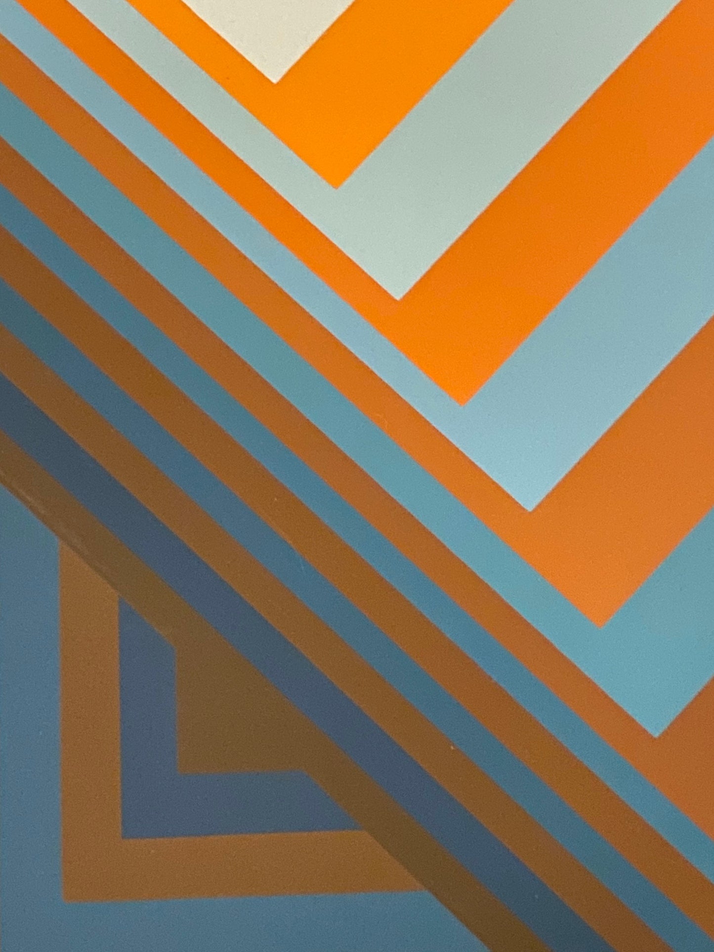 Jurgen Peters Op Art Serigraph Pyramidal Contrast 1981