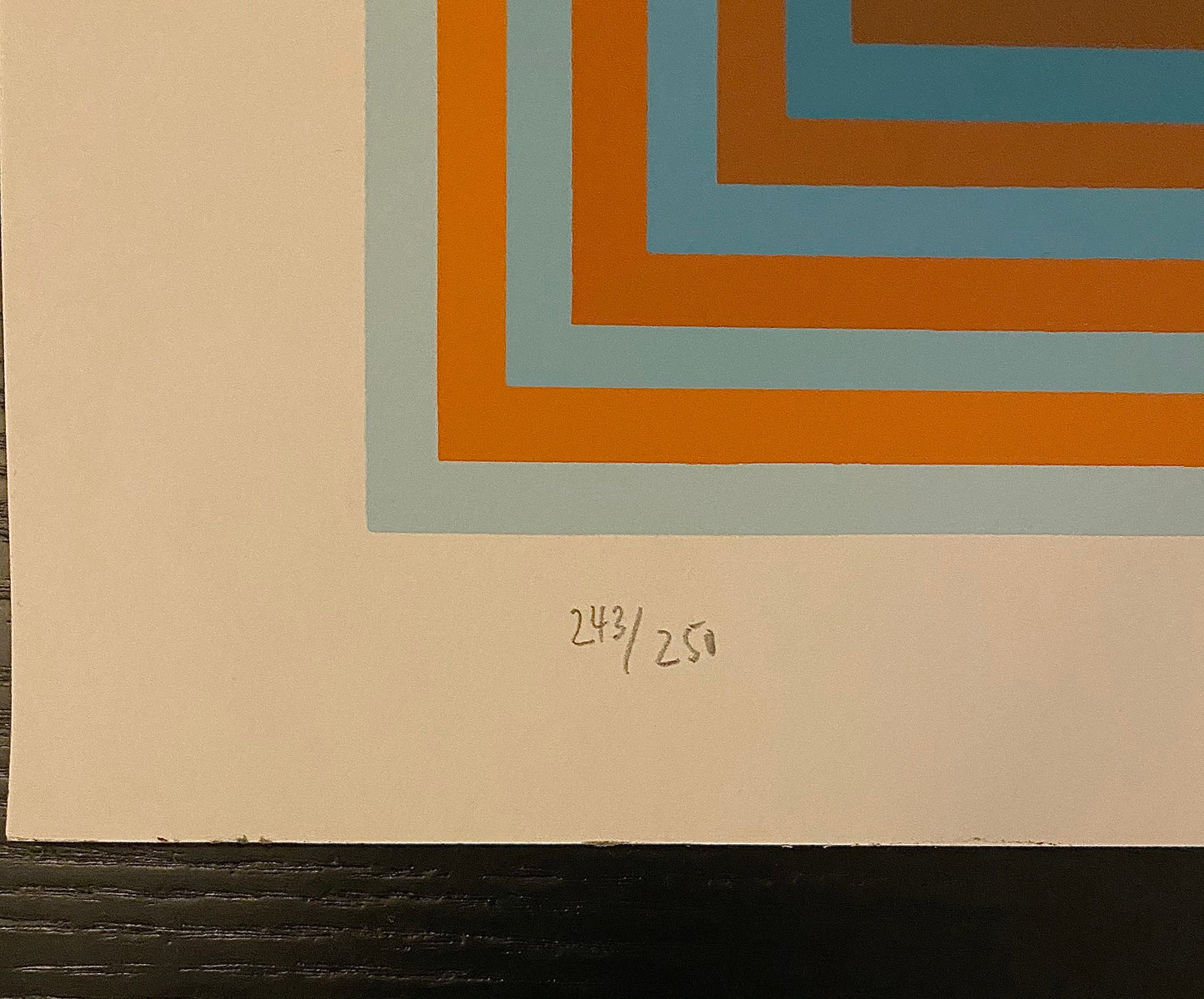 Jurgen Peters Op Art Serigraph Pyramidal Contrast 1981