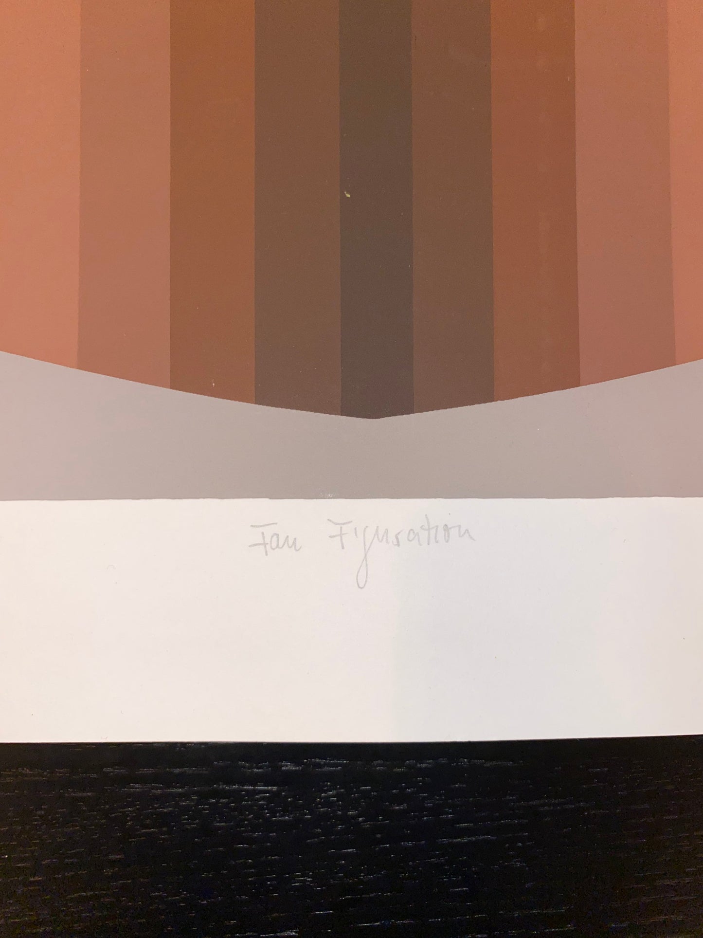 RESERVED FOR J - Jurgen Peters Fan Figuration Op Art Serigraph, 1980