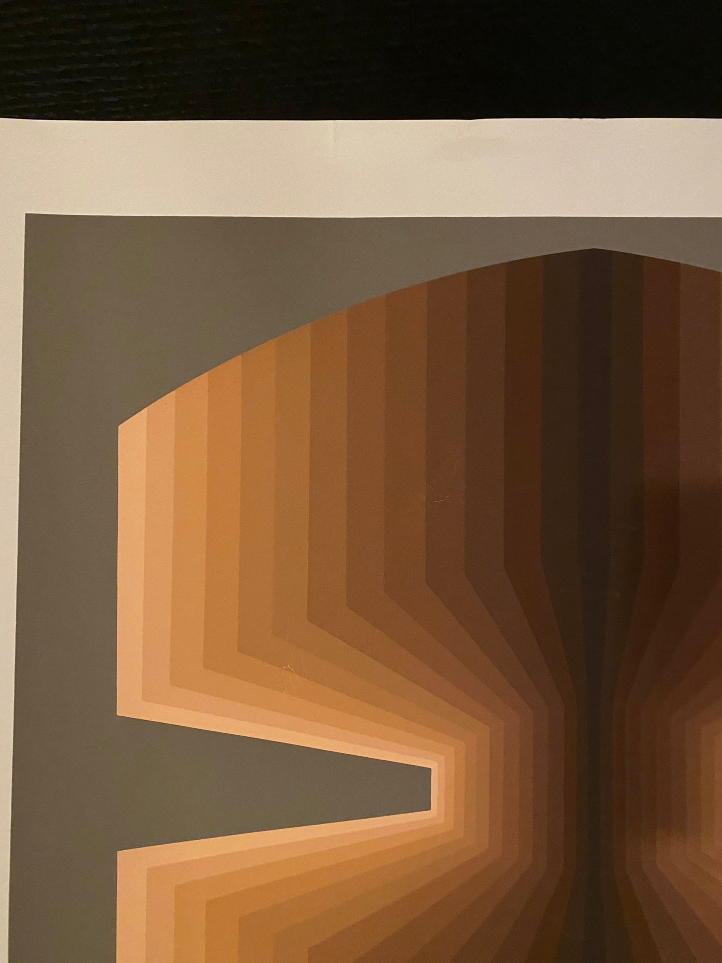 RESERVED FOR J - Jurgen Peters Fan Figuration Op Art Serigraph, 1980