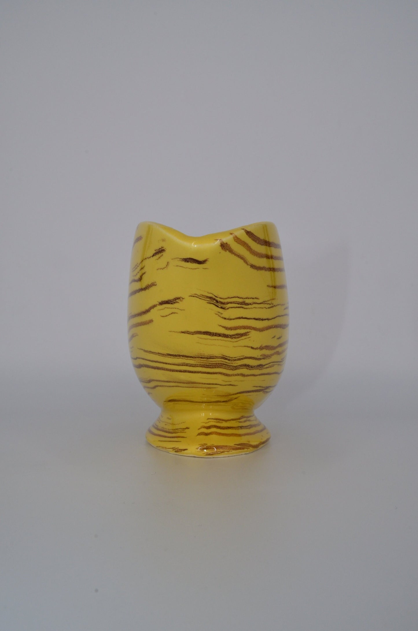 Vintage McCoy Pottery - Planter - Harmony Line - Golden Yellow with Brown Lines - Fall Centerpiece