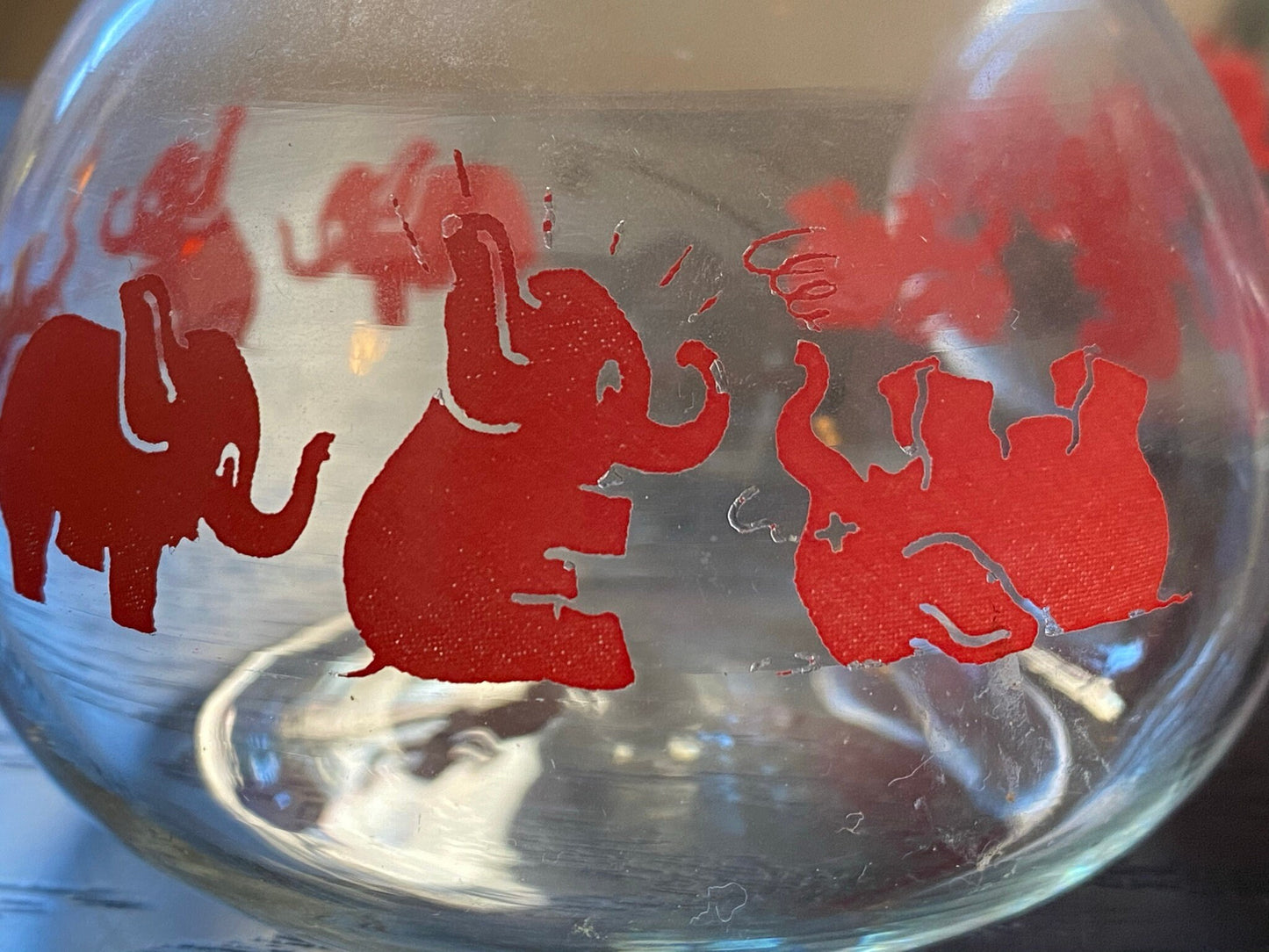 Pink Elephant Carafe's - Cory Glass - Mid-Century Kitchen - Serving Set - Hottle Pot - Drinkware