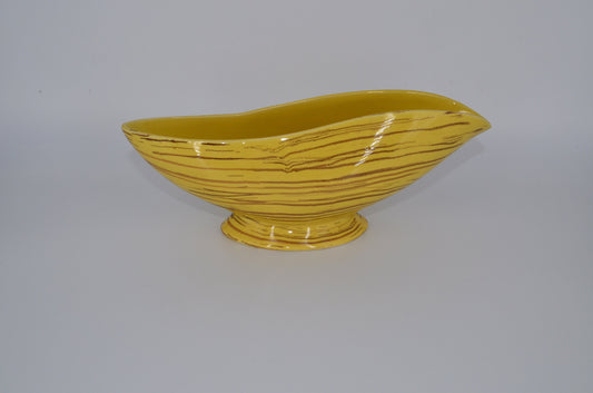 Vintage McCoy Pottery - Planter - Harmony Line - Golden Yellow with Brown Lines - Fall Centerpiece