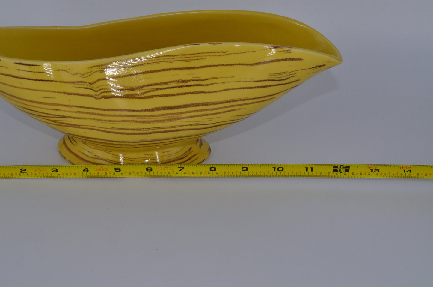 Vintage McCoy Pottery - Planter - Harmony Line - Golden Yellow with Brown Lines - Fall Centerpiece