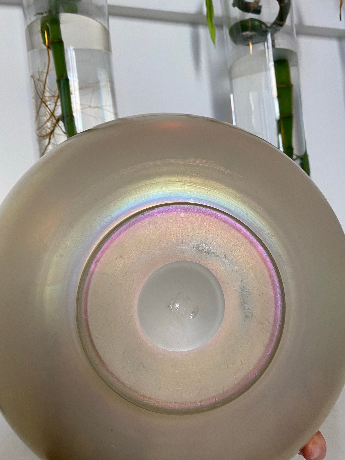 Steuben - Gold Aurene Calcite Art Glass - Iridescent Centerpiece Bowl - 1910s, 1920s