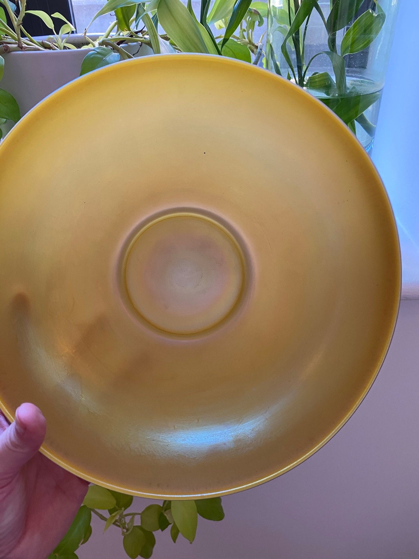 Steuben - Gold Aurene Calcite Art Glass - Iridescent Centerpiece Bowl - 1910s, 1920s