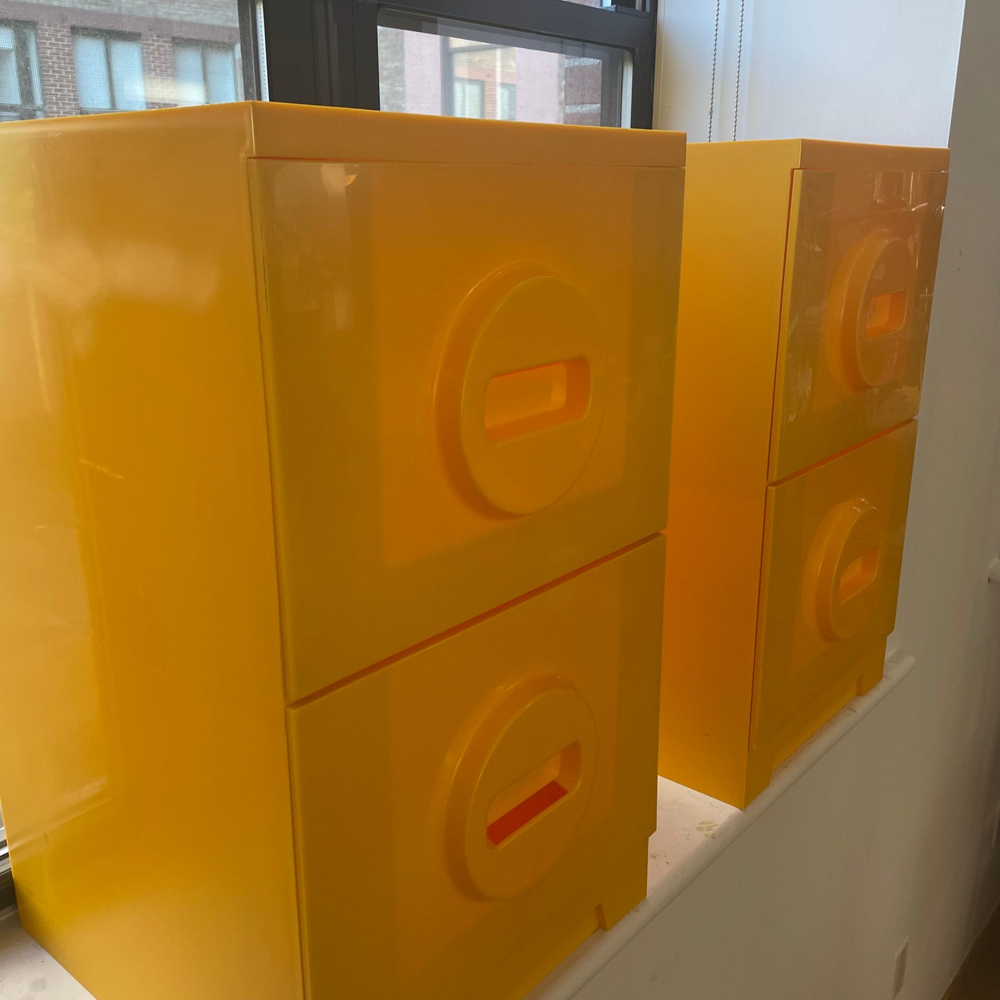 70's Mod Plastic File Cabinet - Akron Ohio