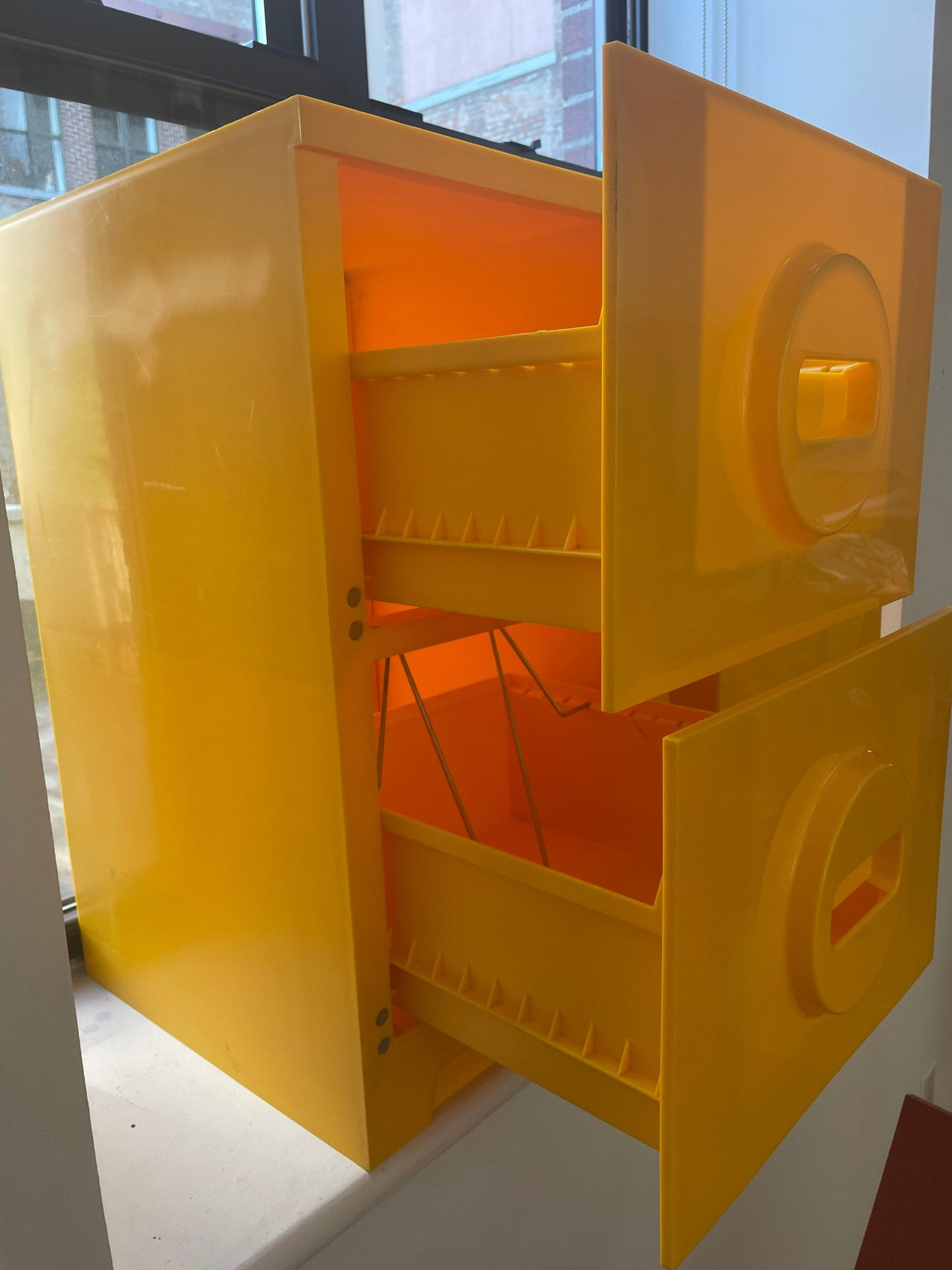 70's Mod Plastic File Cabinet - Akron Ohio