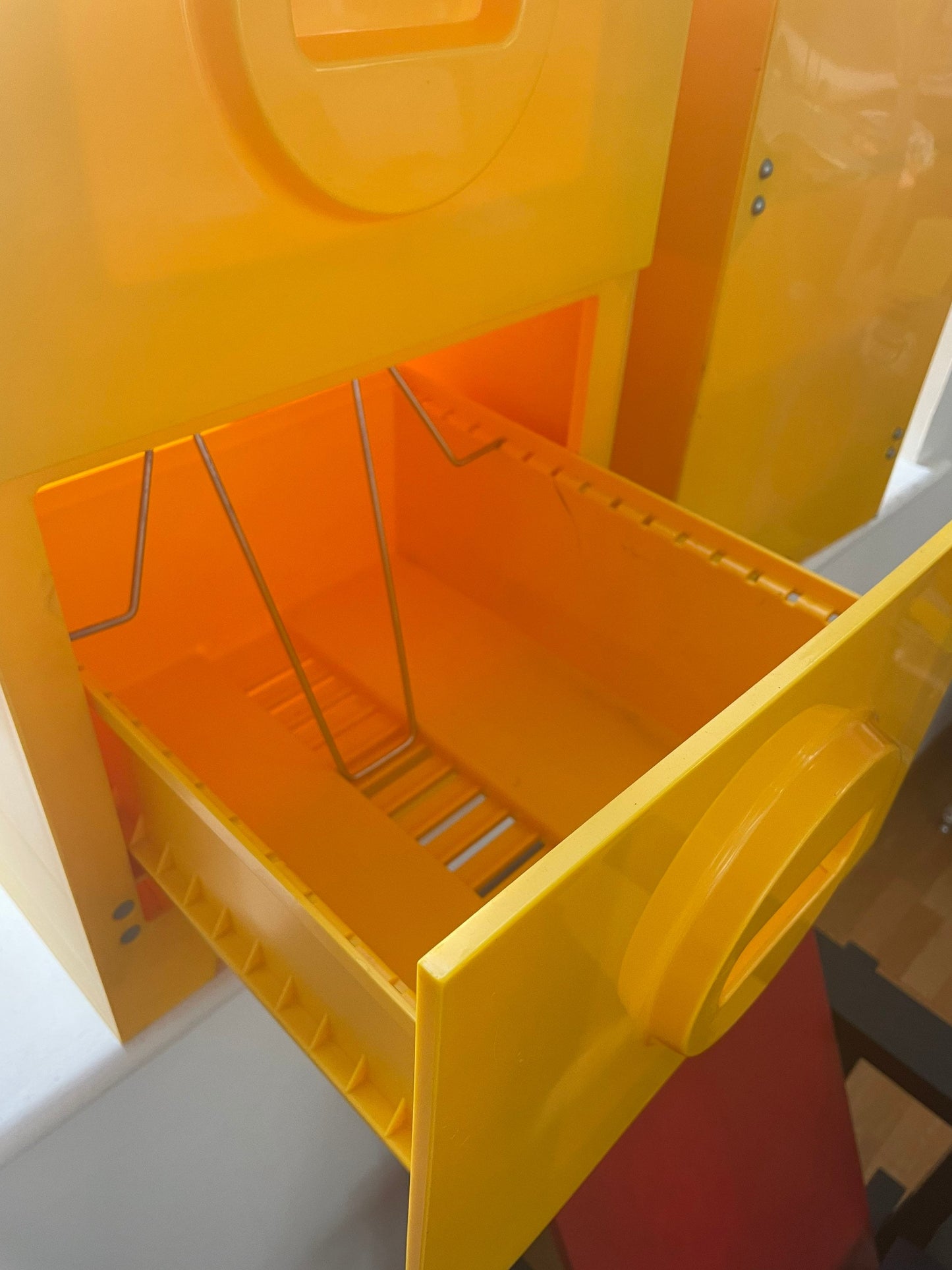 70's Mod Plastic File Cabinet - Akron Ohio