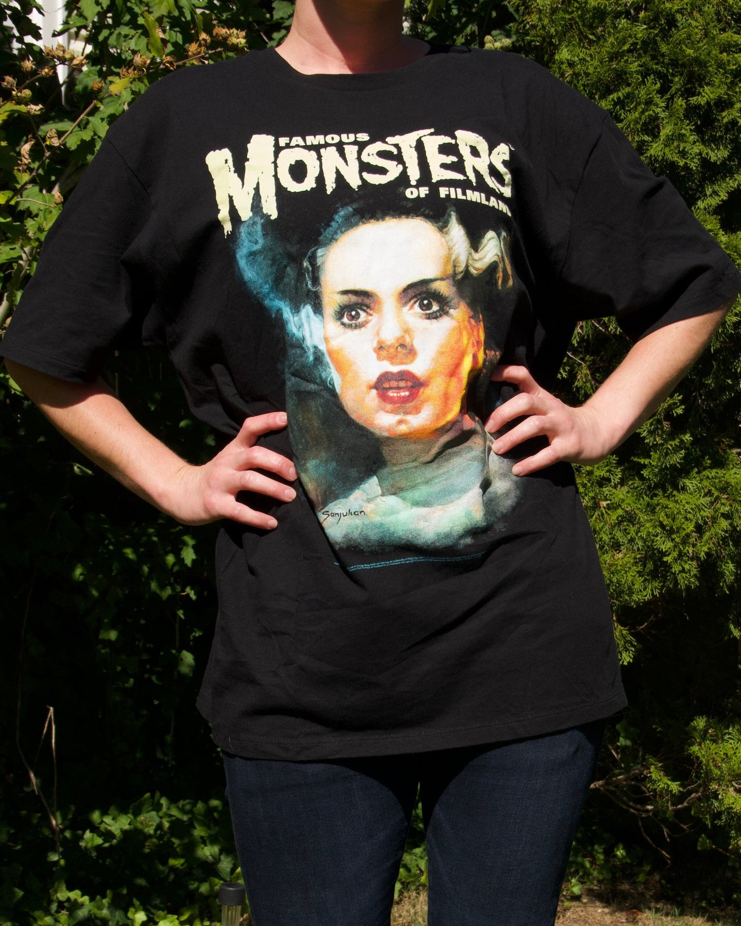 Bride of Frankenstein Oversize Tee - Famous Monsters of Filmland - Halloween Costume