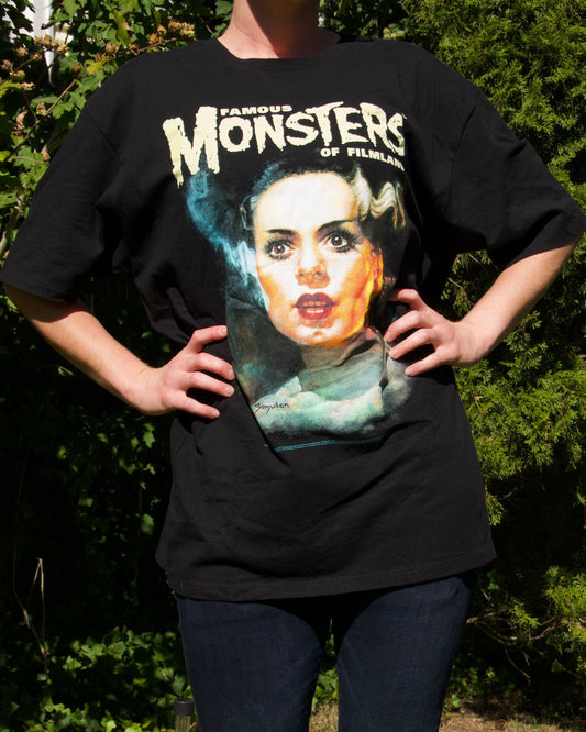 Bride of Frankenstein Oversize Tee - Famous Monsters of Filmland - Halloween Costume