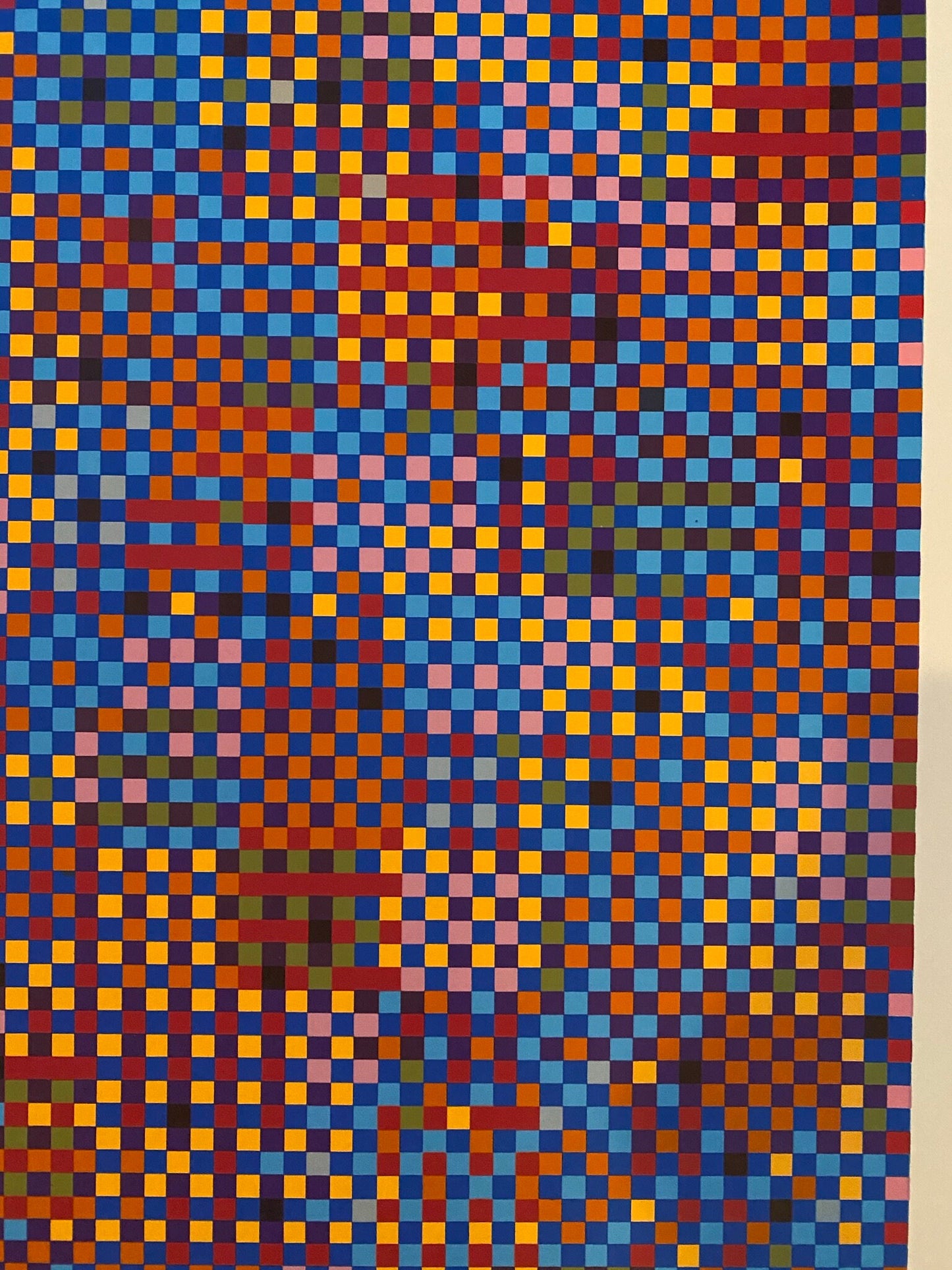 70's Serigraph Print - Tony Bechara "Cuernavaca" - Abstract Geometric Silkscreen - 1979 Op Art