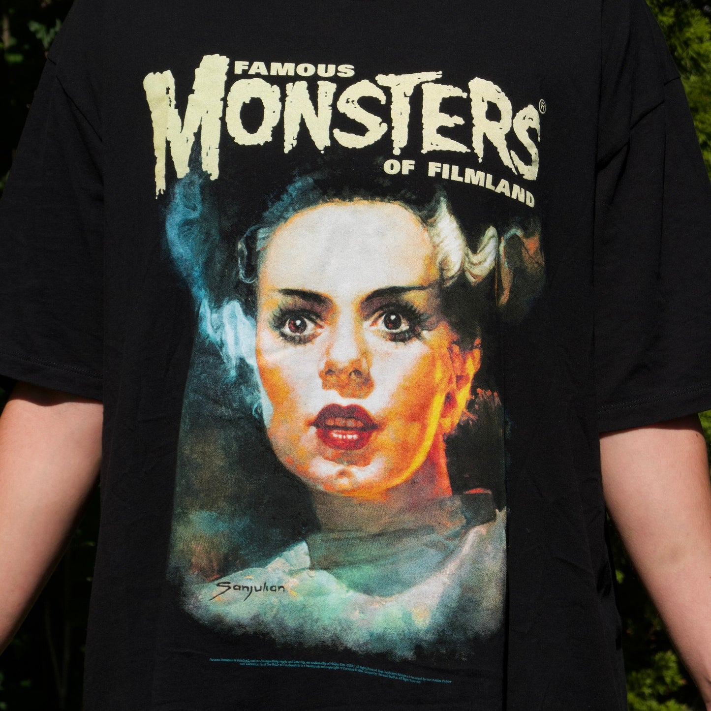 Bride of Frankenstein Oversize Tee - Famous Monsters of Filmland - Halloween Costume
