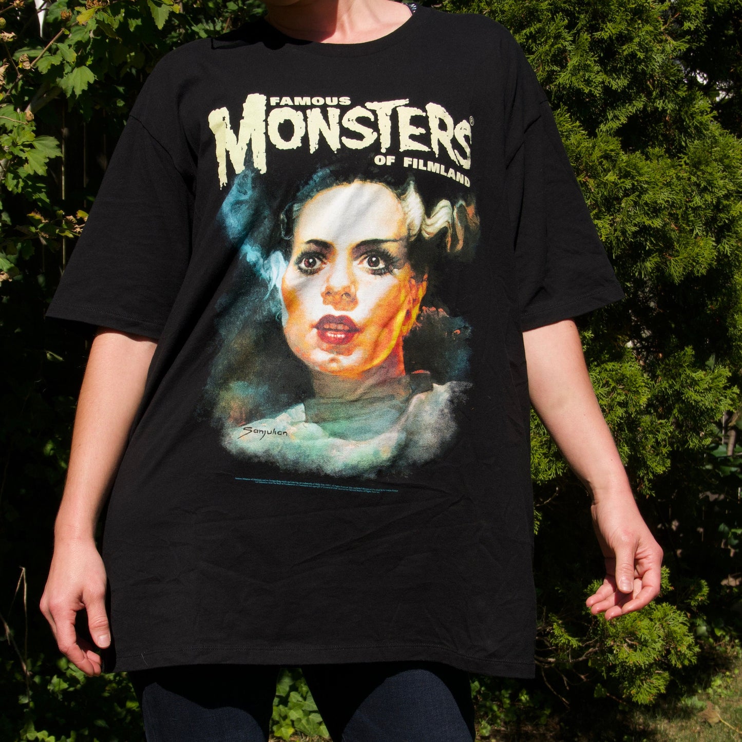 Bride of Frankenstein Oversize Tee - Famous Monsters of Filmland - Halloween Costume
